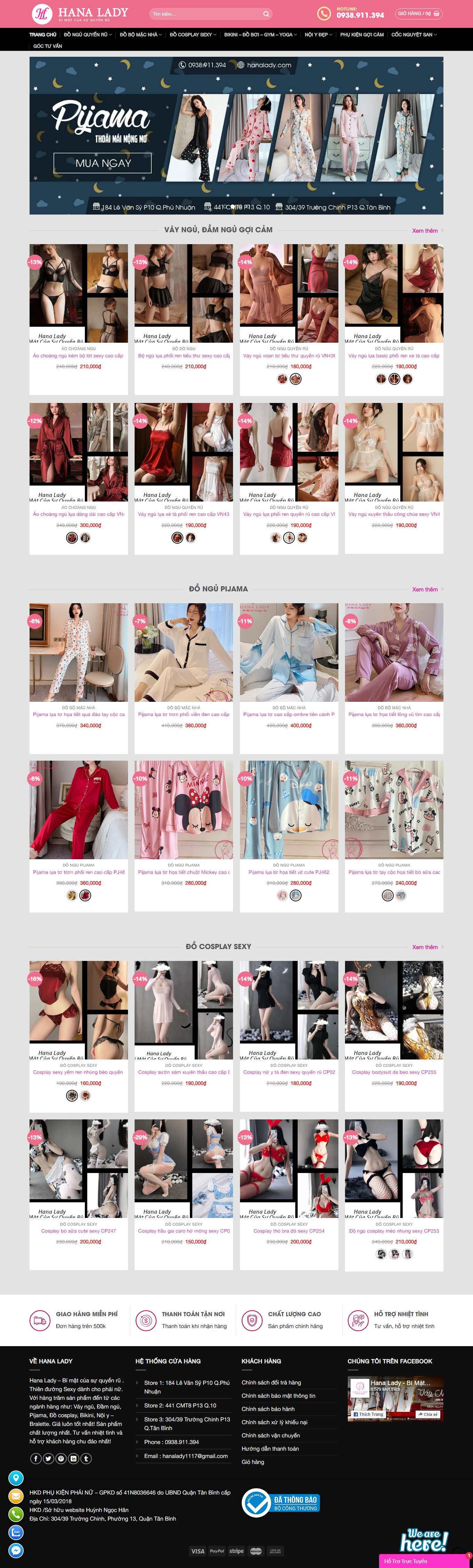 Thiết kế Web lào cai hanalady.com