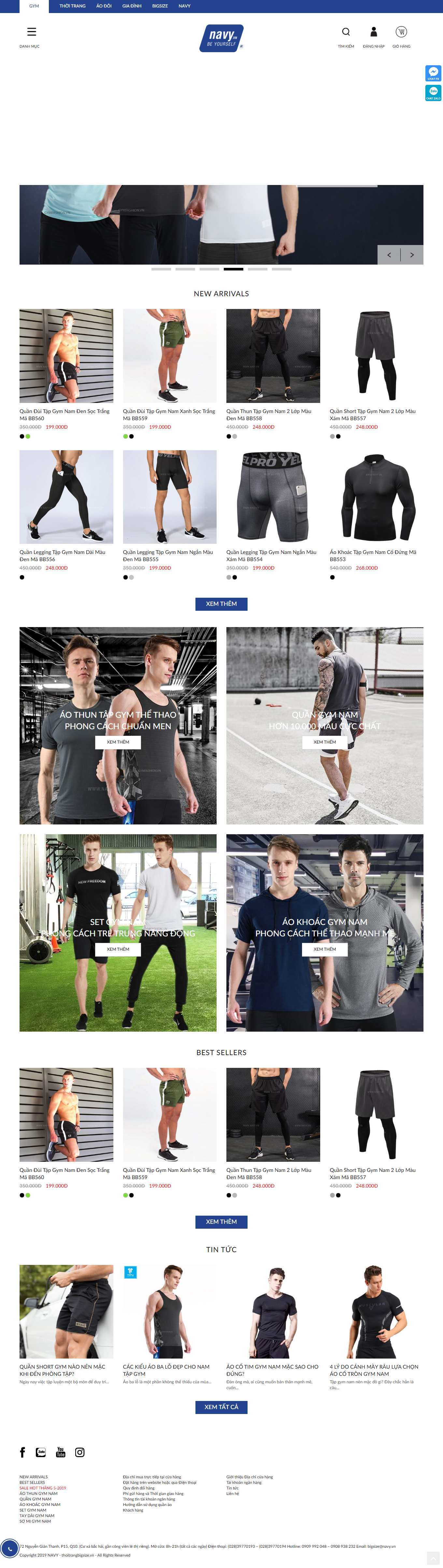 Thiết kế Web bến tre gymfashion.vn