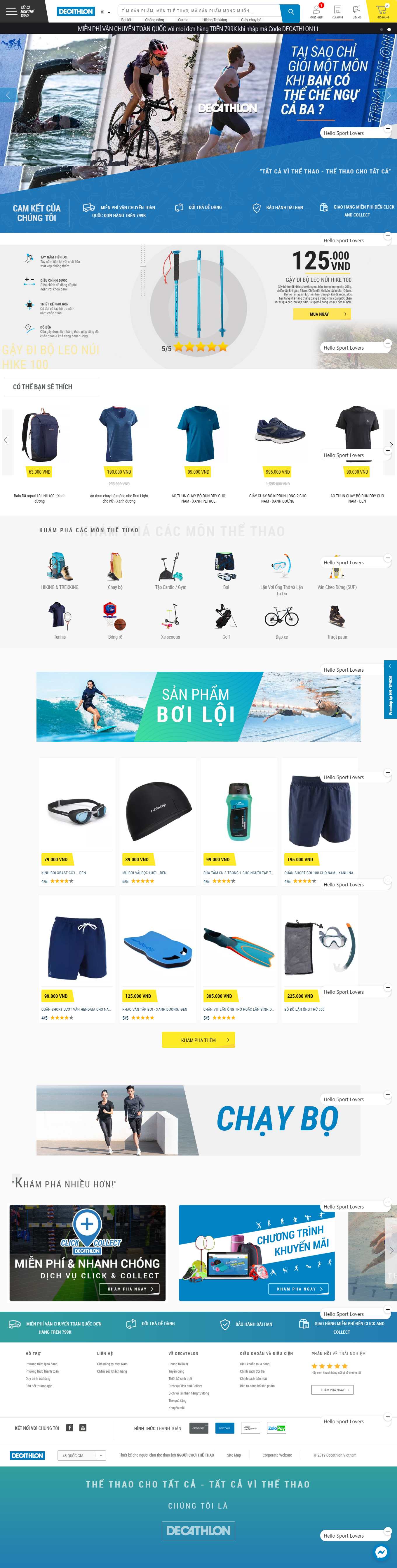 Thiết kế Web bến tre decathlon.vn