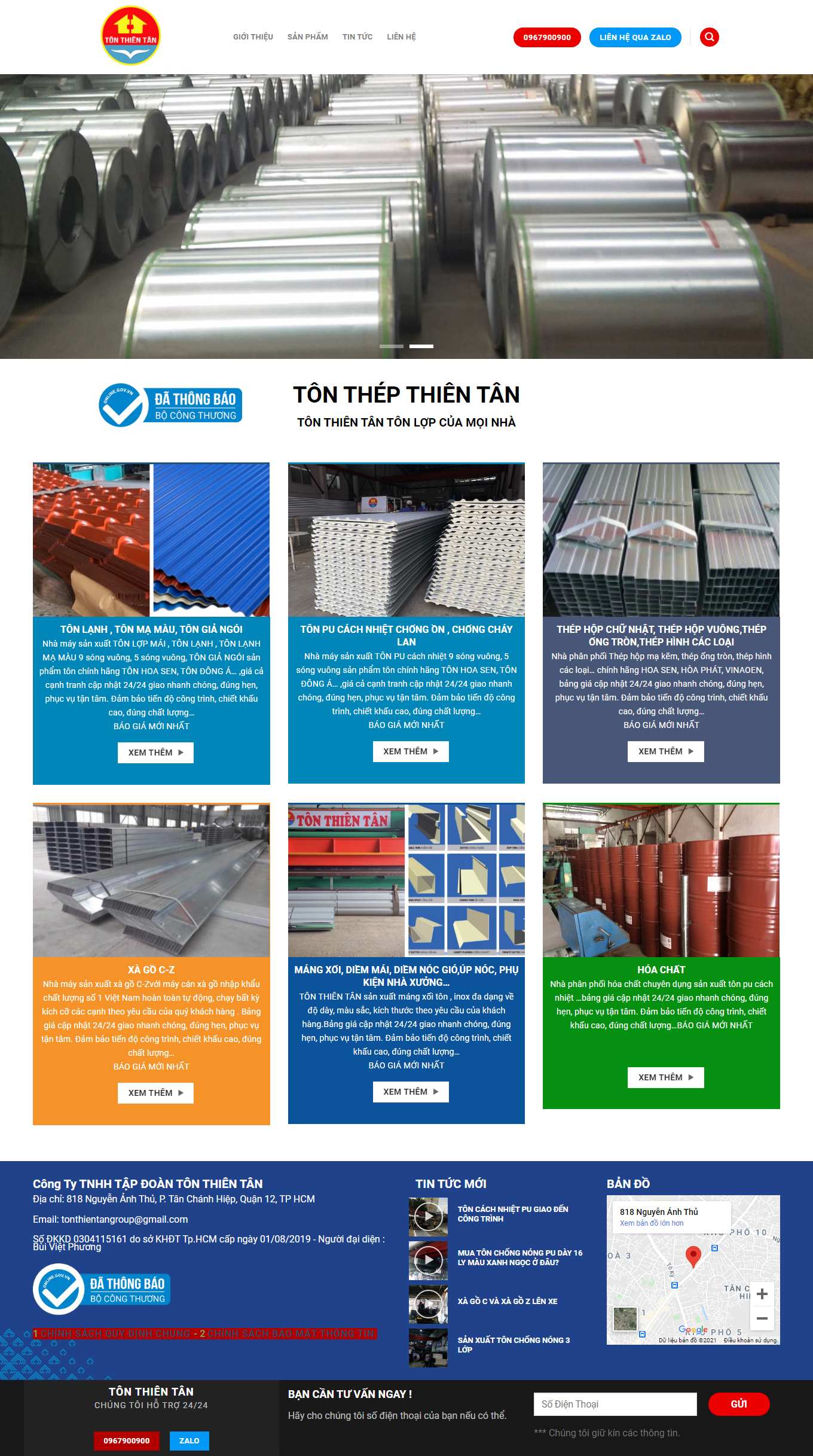 Thiết kế Web bình thuận tonthientan.com.vn