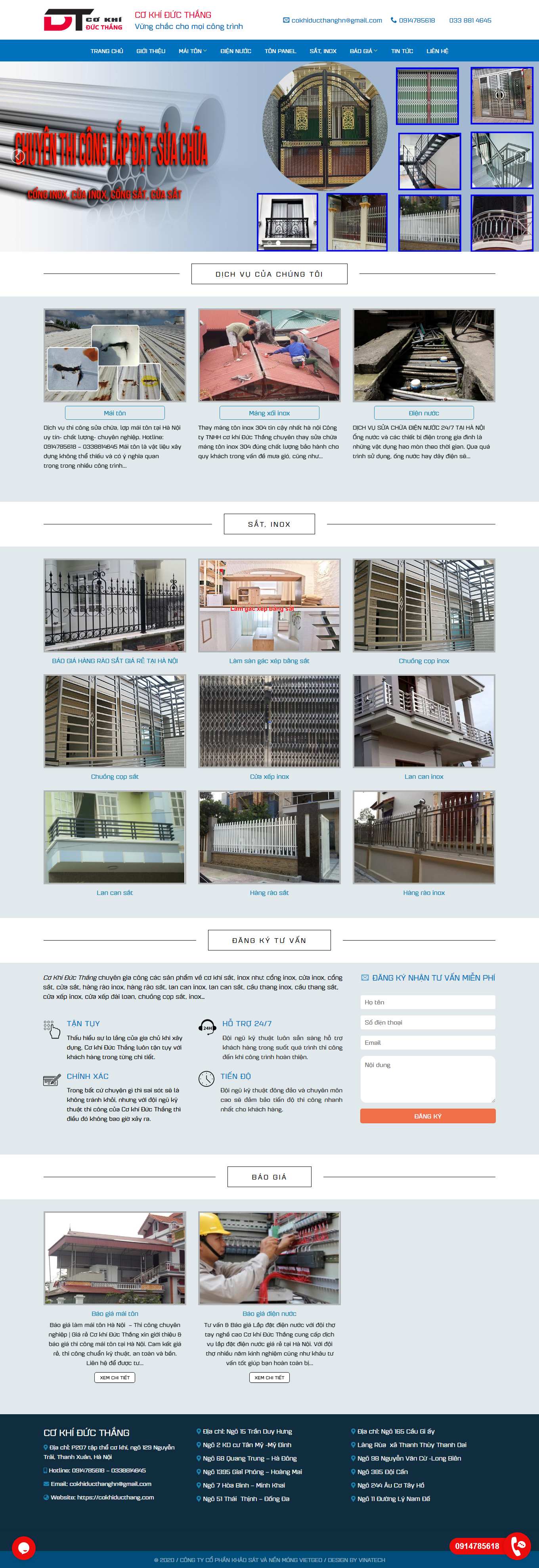 Thiết kế Web bình thuận cokhiducthang.com