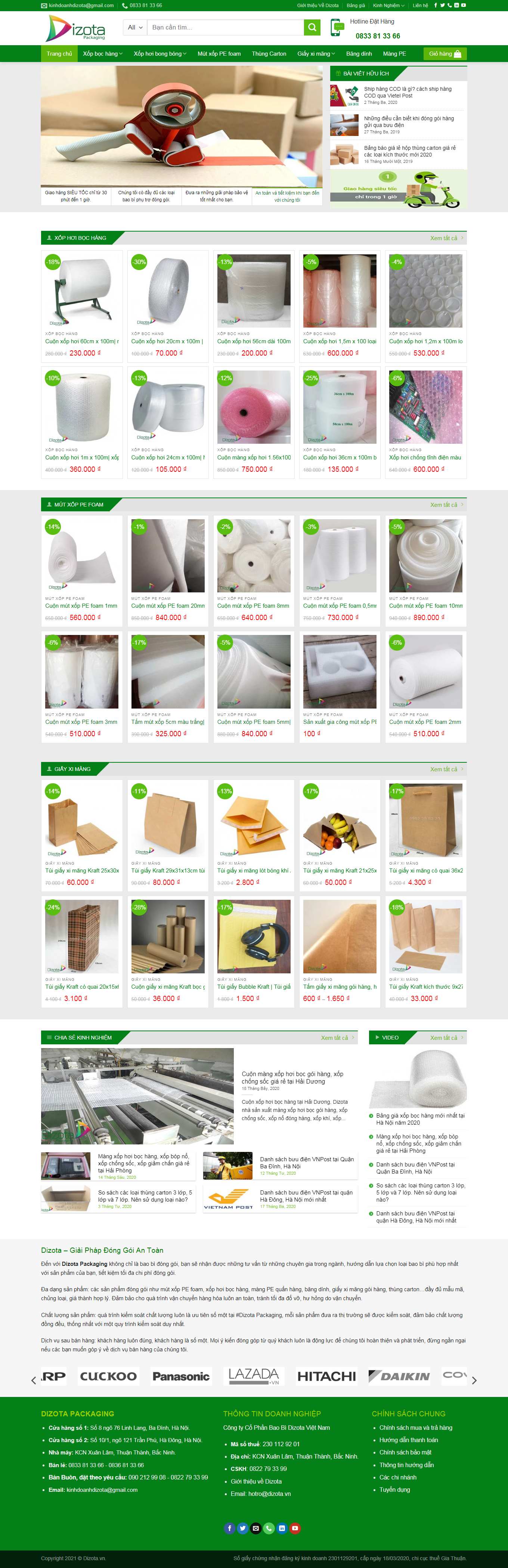 Thiết kế Web cần thơ dizota.vn