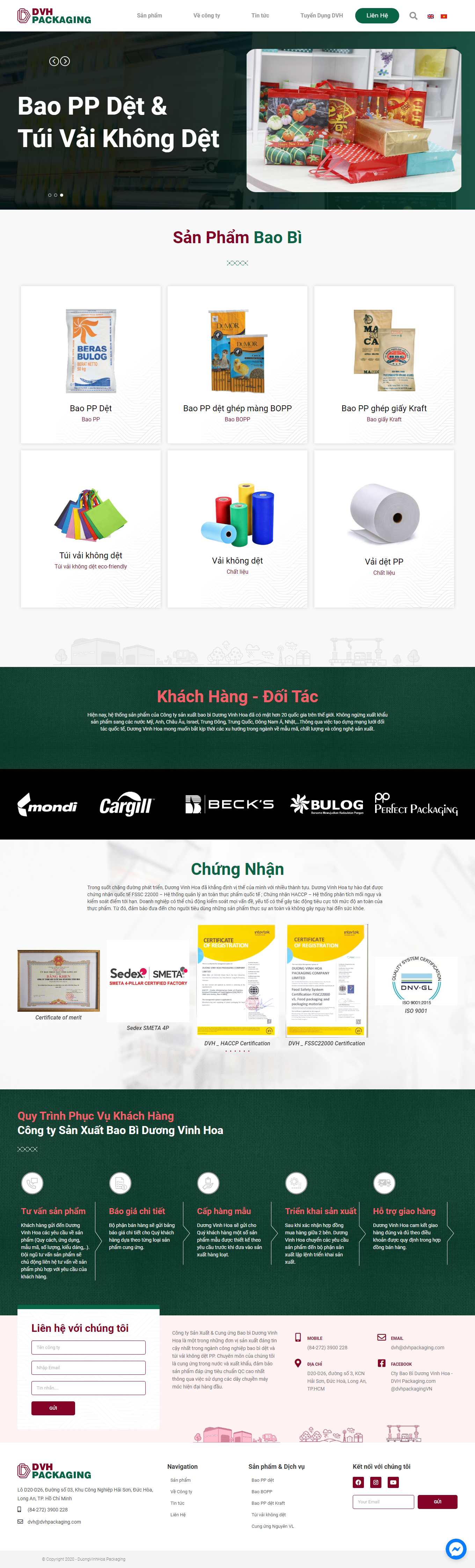 Thiết kế Web Đắk nông dvhpackaging.com