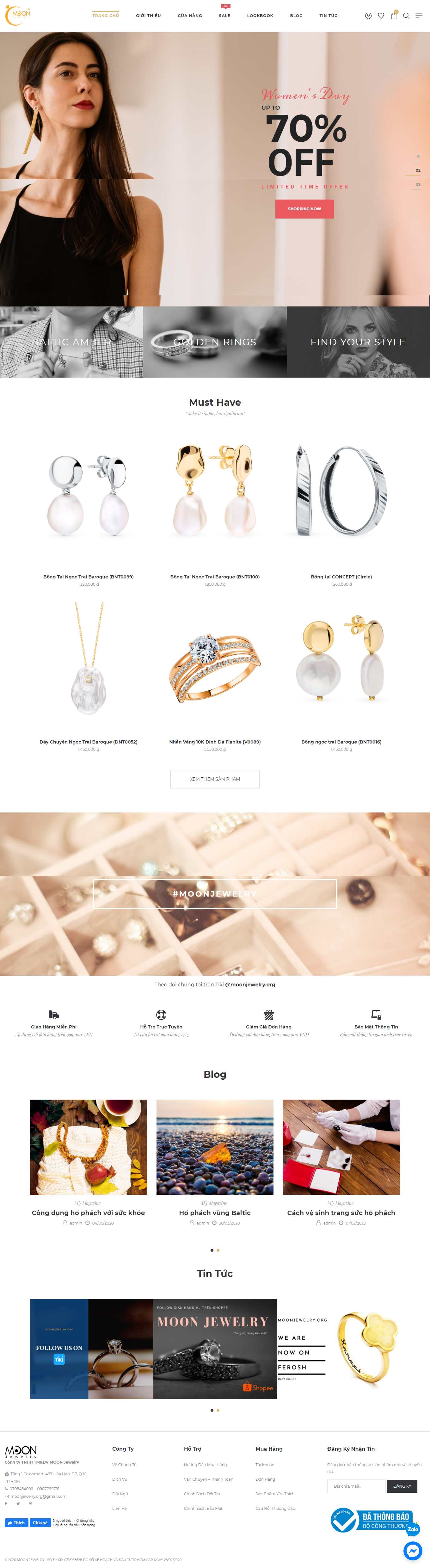 Thiết kế Web Đồng nai moonjewelry.org