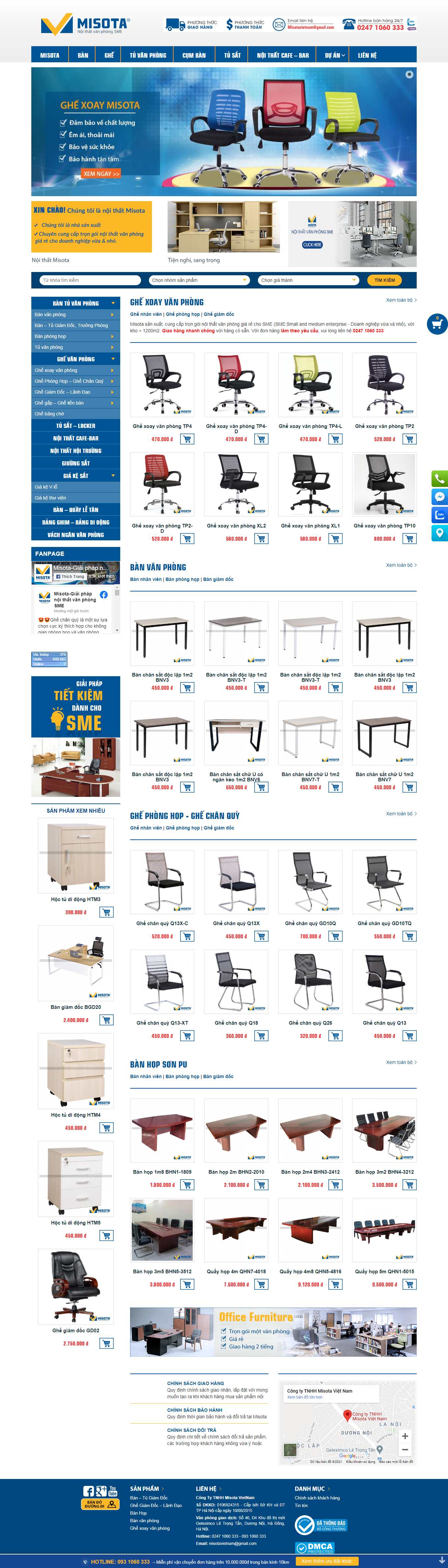 Thiết kế Web Đồng tháp noithatvanphongsme.com