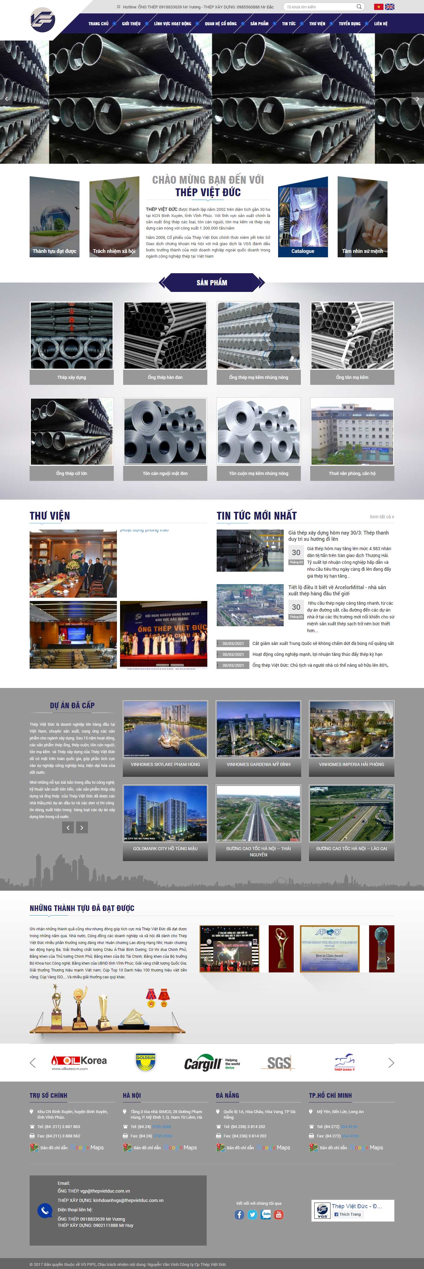 Thiết kế Web Đồng tháp vgpipe.com.vn