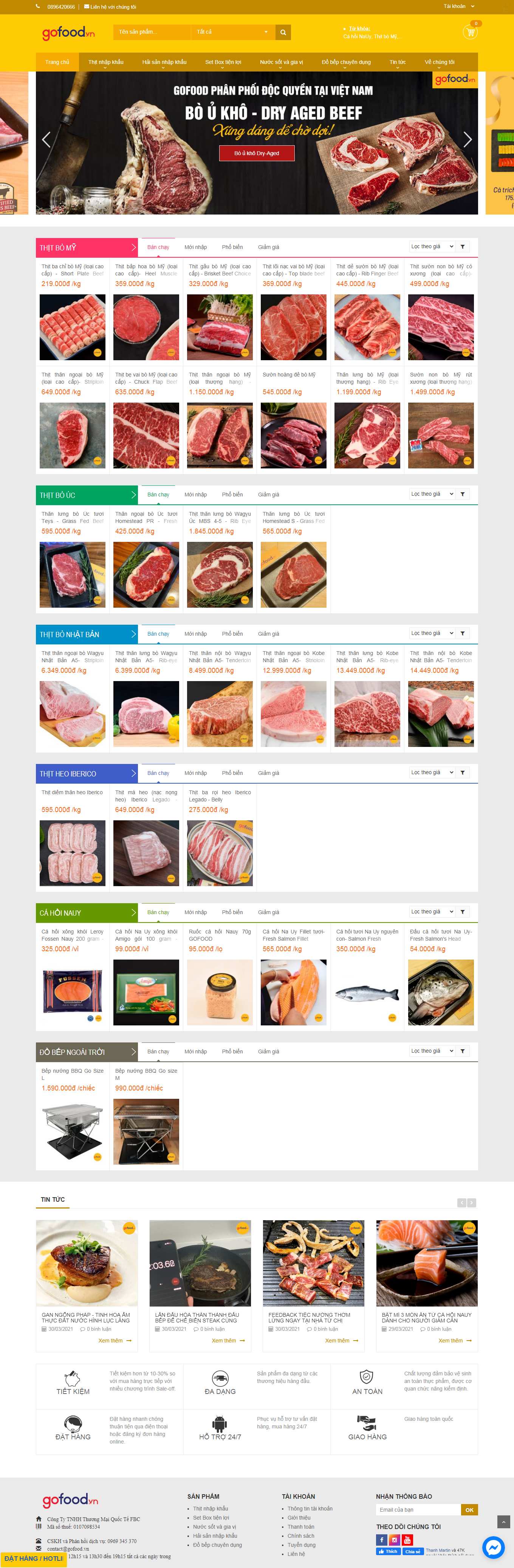 Thiết kế Web Điện biên gofood.vn