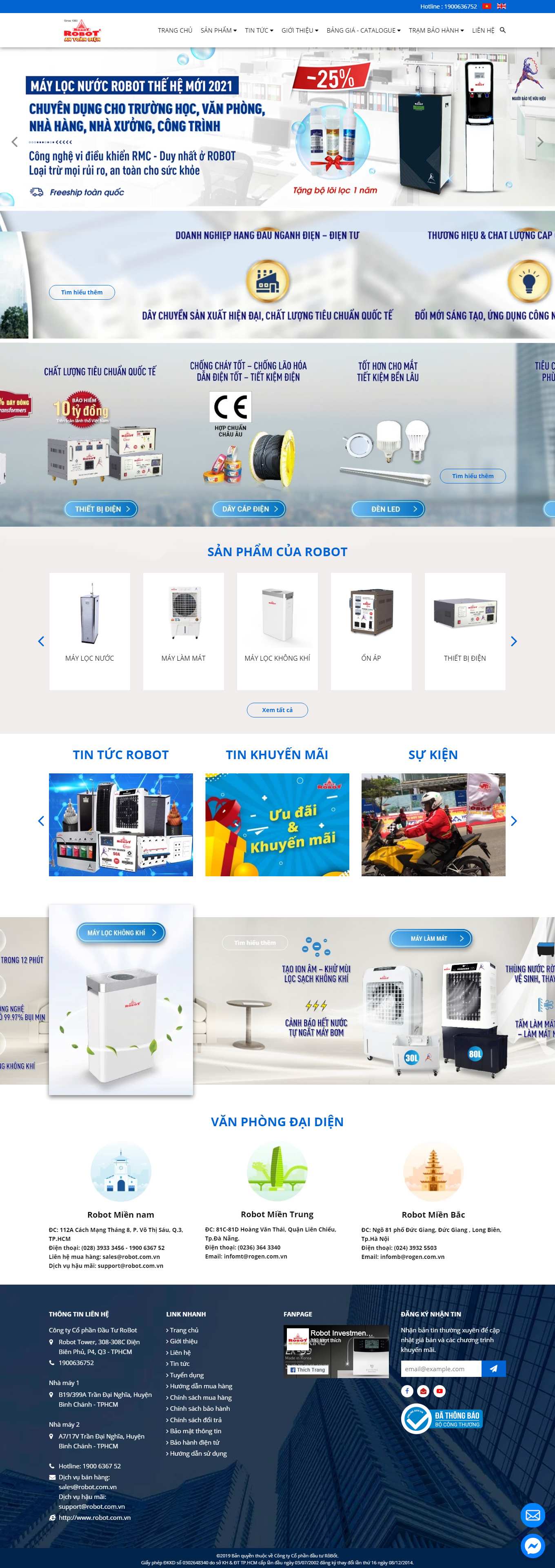 Thiết kế Web hà nam robot.com.vn