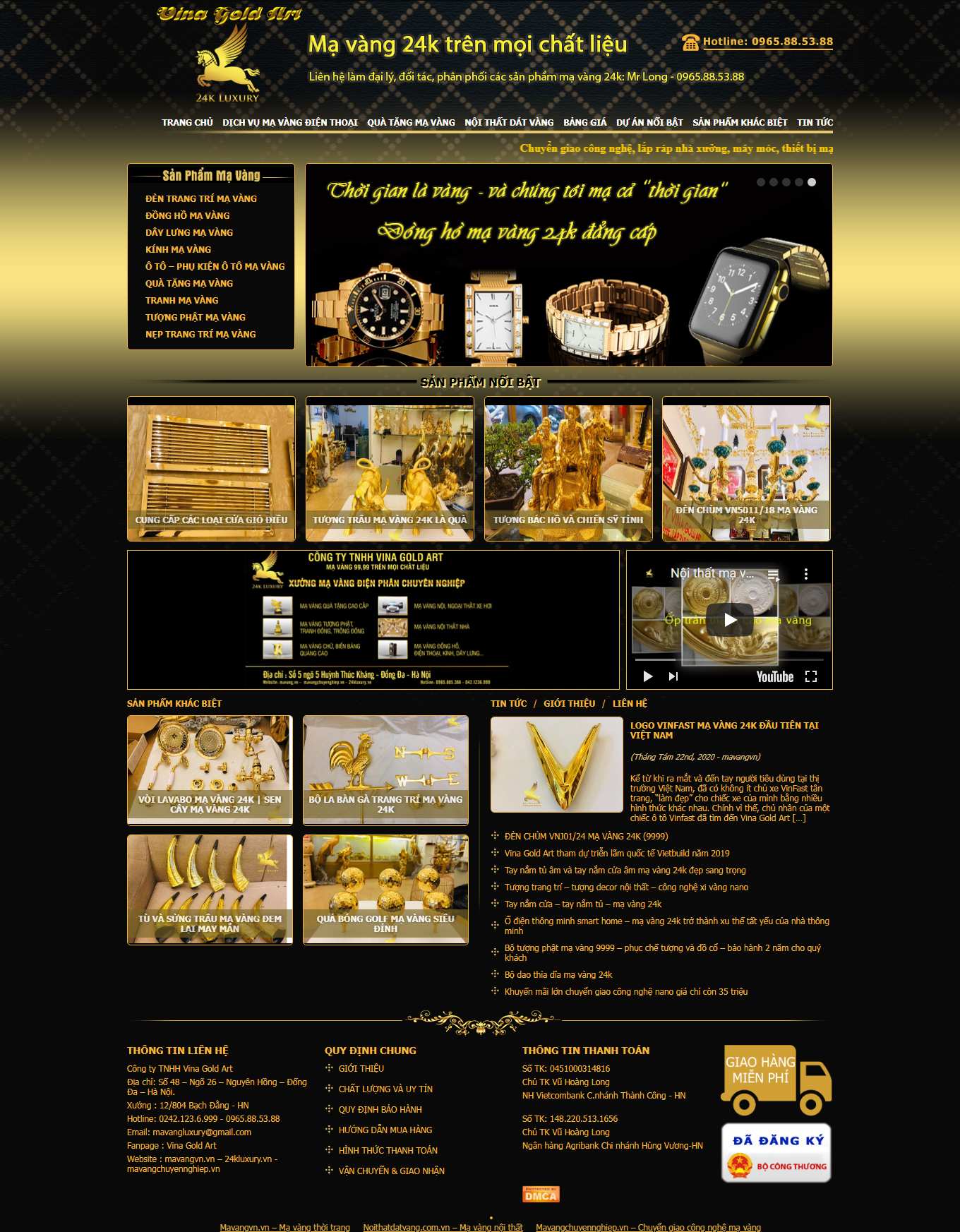 Thiết kế Web hà tĩnh mavangvn.vn