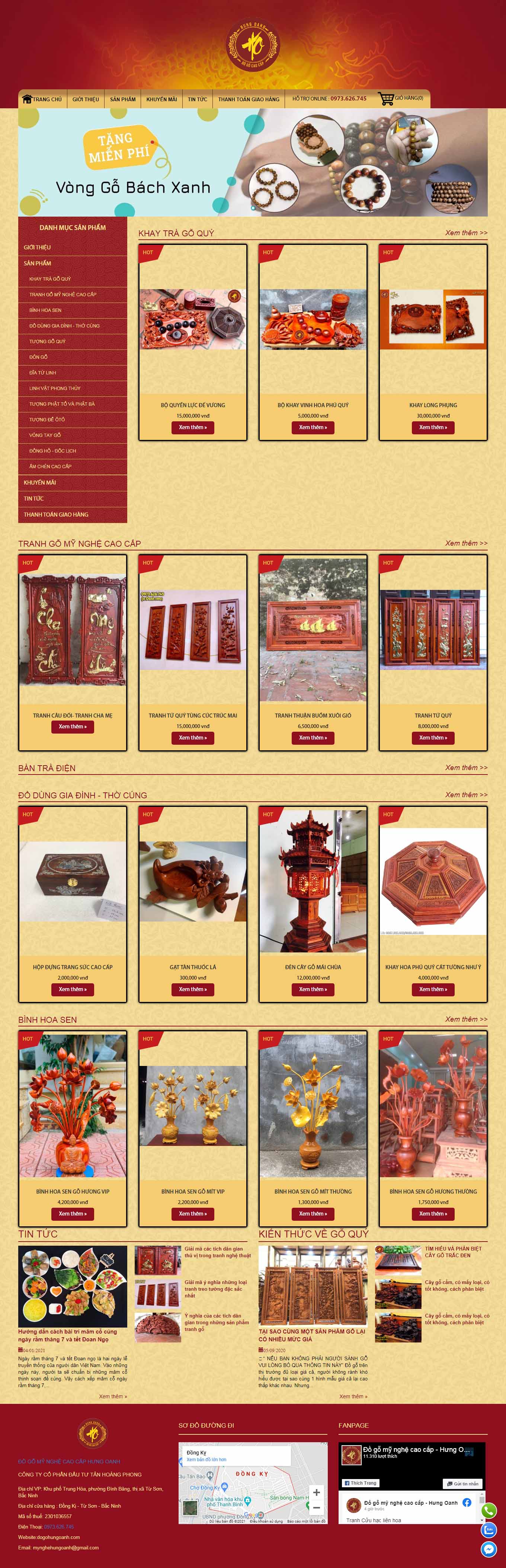 Thiết kế Web hà tĩnh dogohungoanh.com