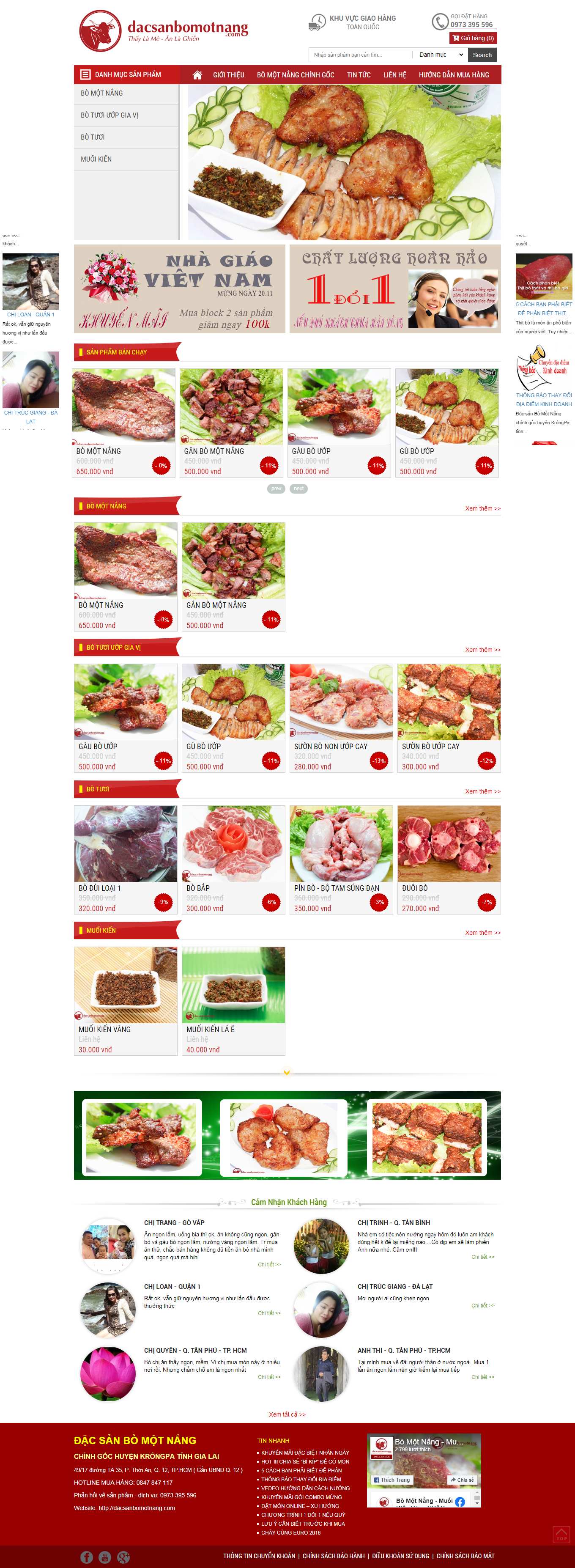 Thiết kế Web lâm Đồng dacsanbomotnang.com