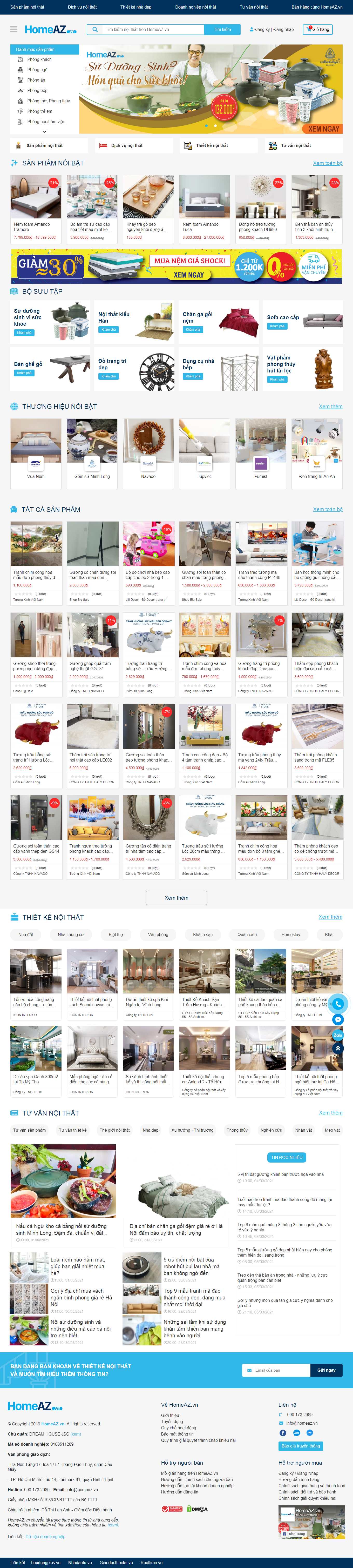 Thiết kế Web long an homeaz.vn