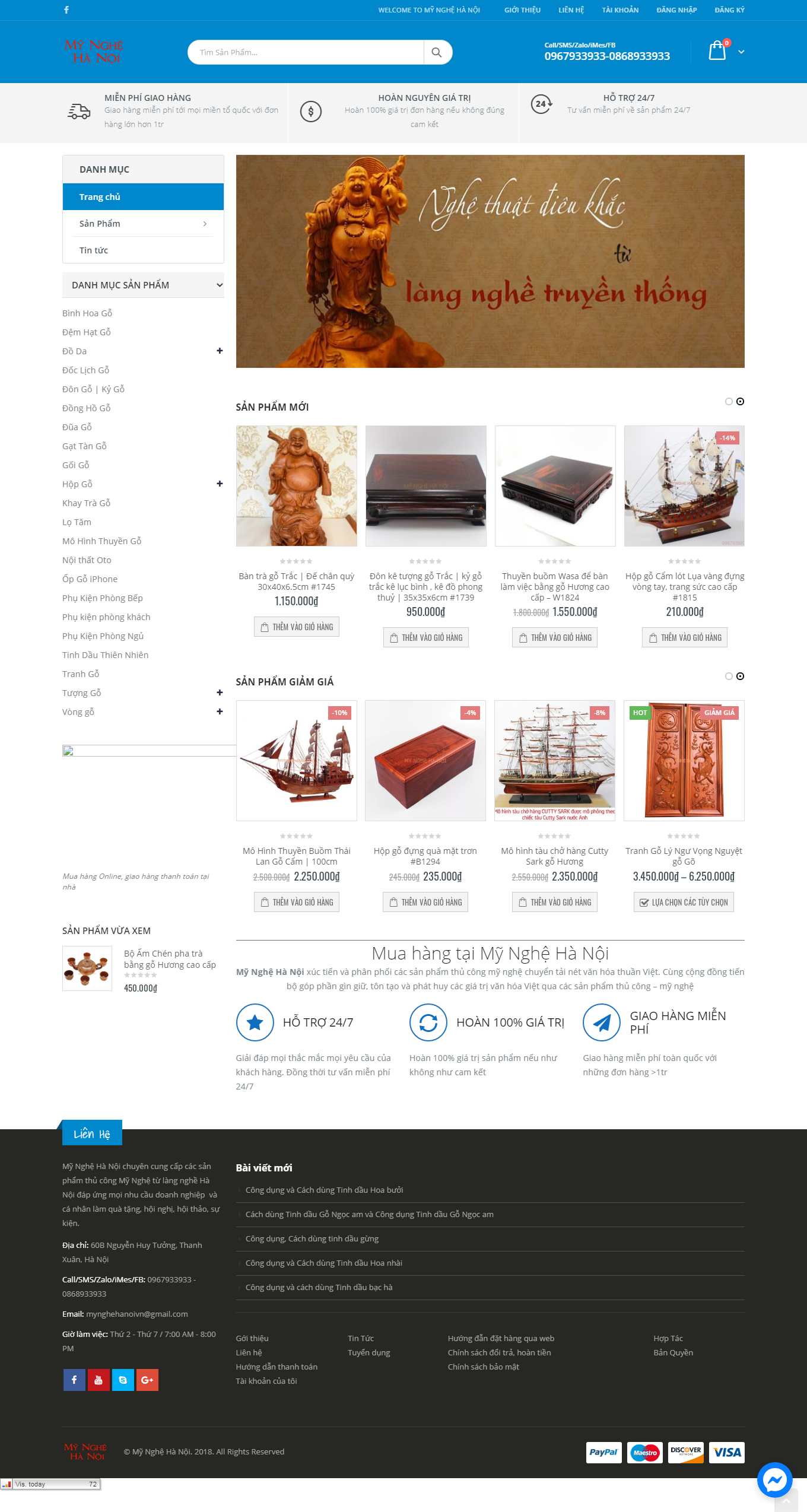 Thiết kế Web long an mynghehanoi.com