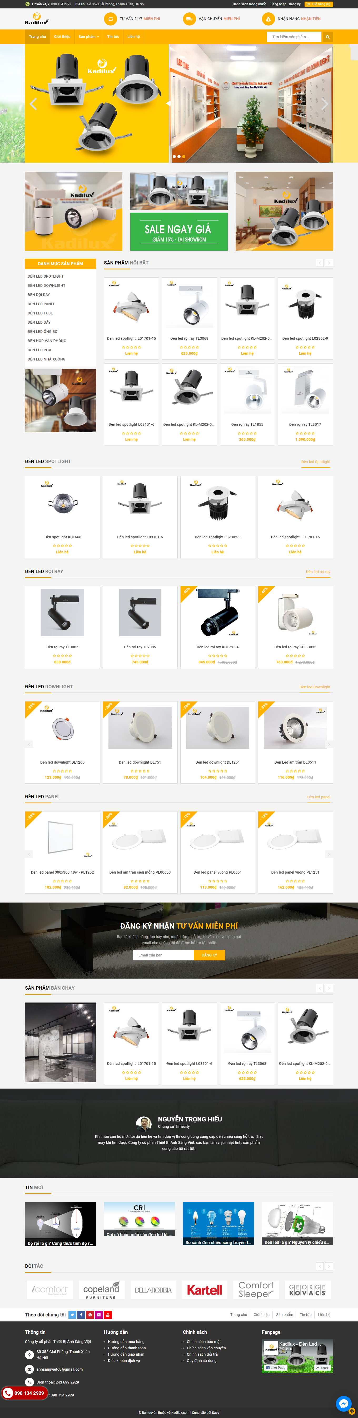 Thiết kế Web long an kadilux.com