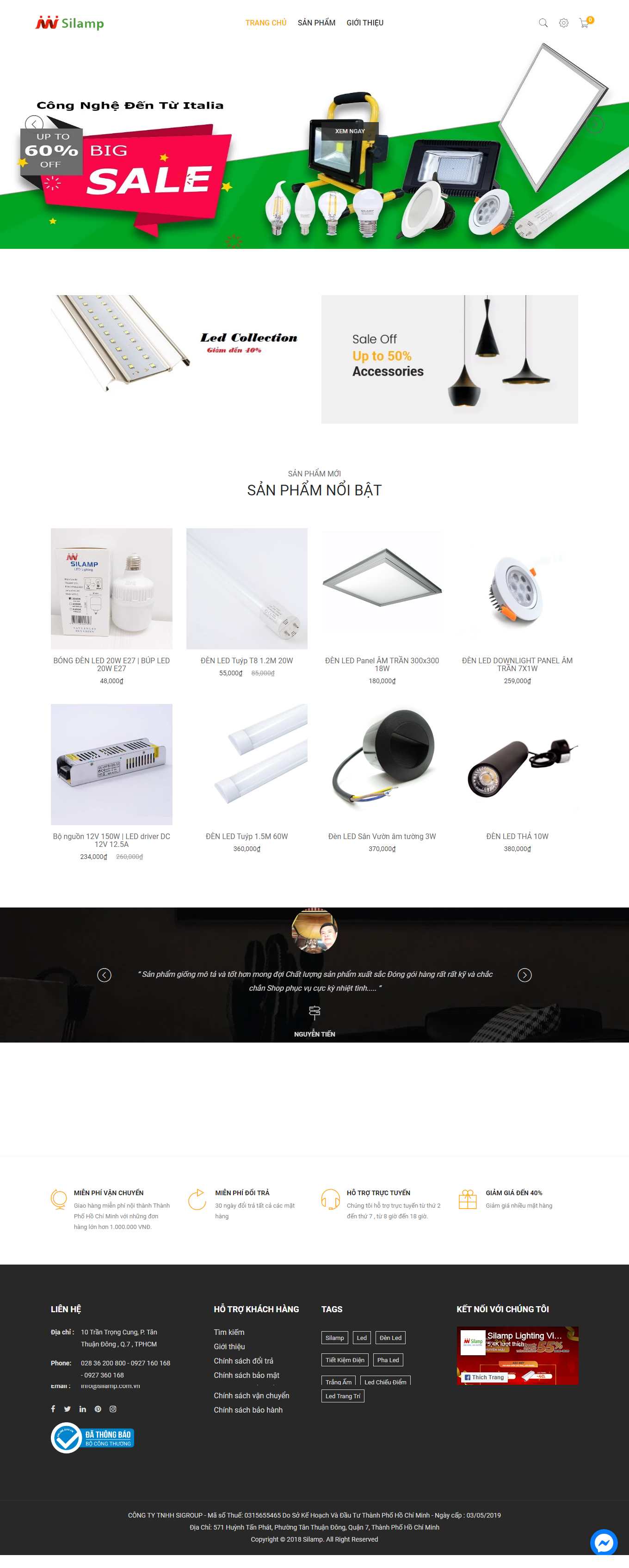 Thiết kế Web long an silamp.com.vn