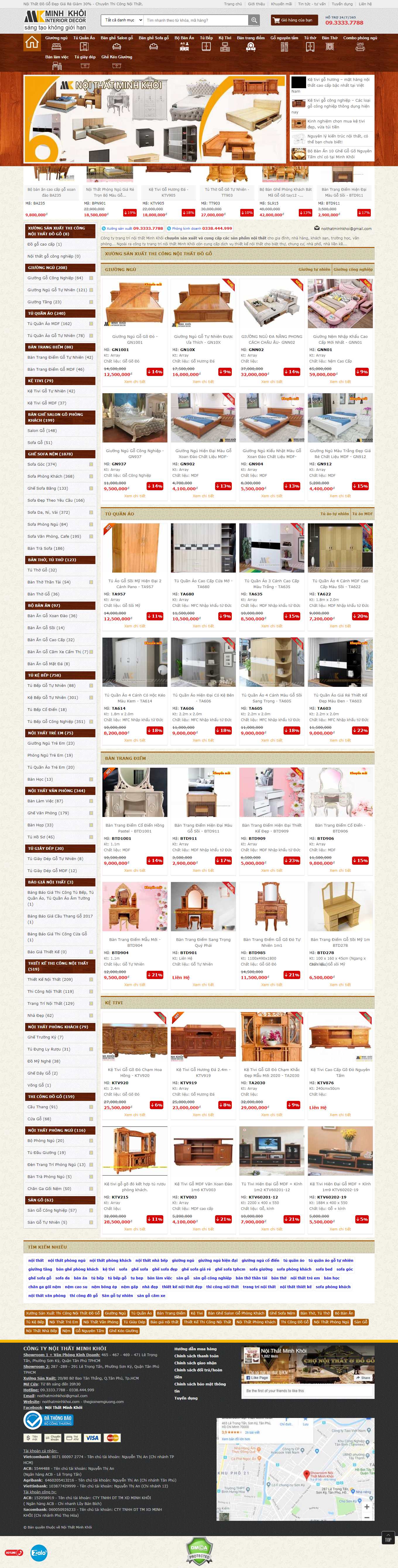 Thiết kế Web nam Định noithatminhkhoi.com