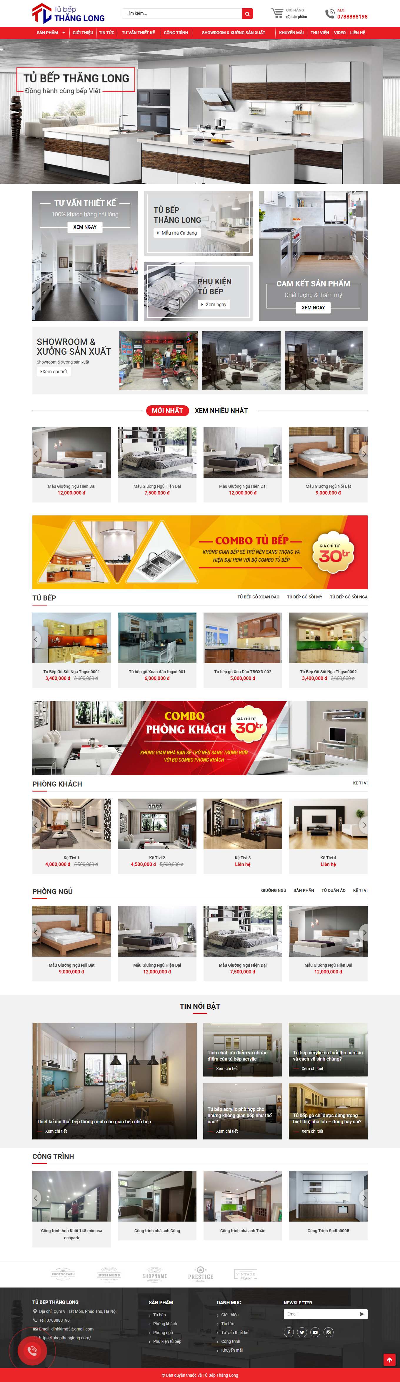 Thiết kế Web nam Định tubepthanglong.com