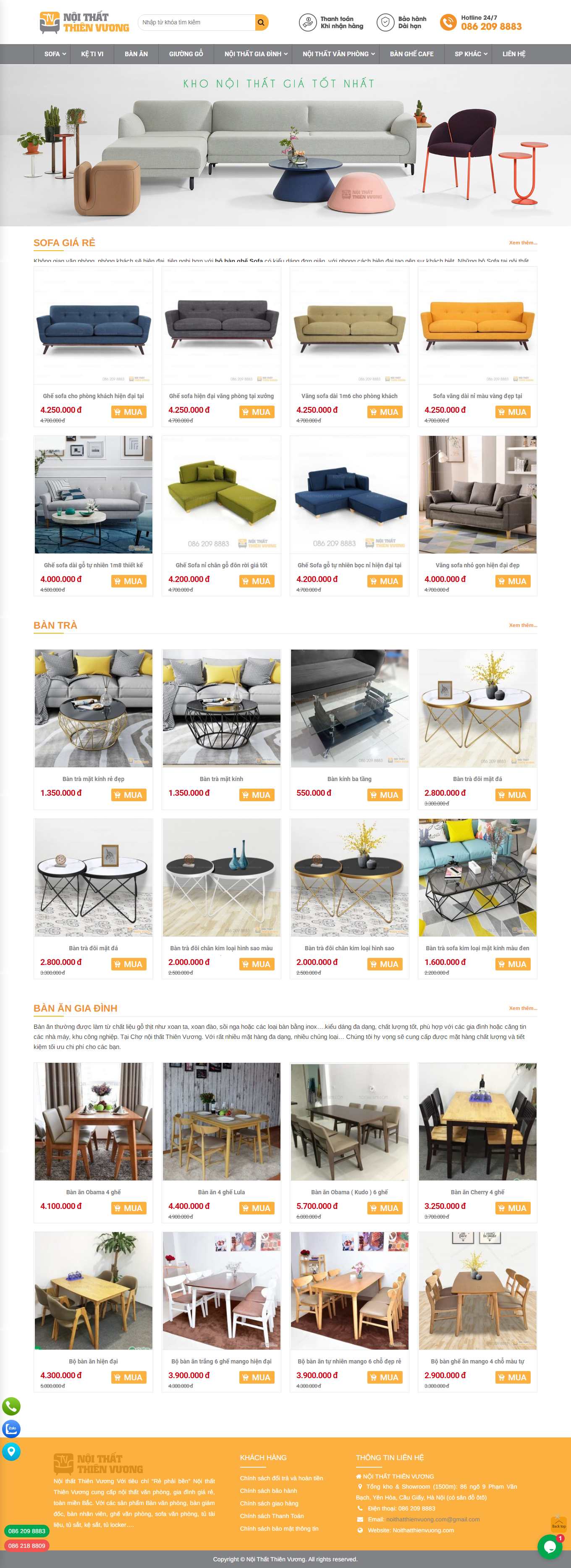 Thiết kế Web nam Định noithatthienvuong.com