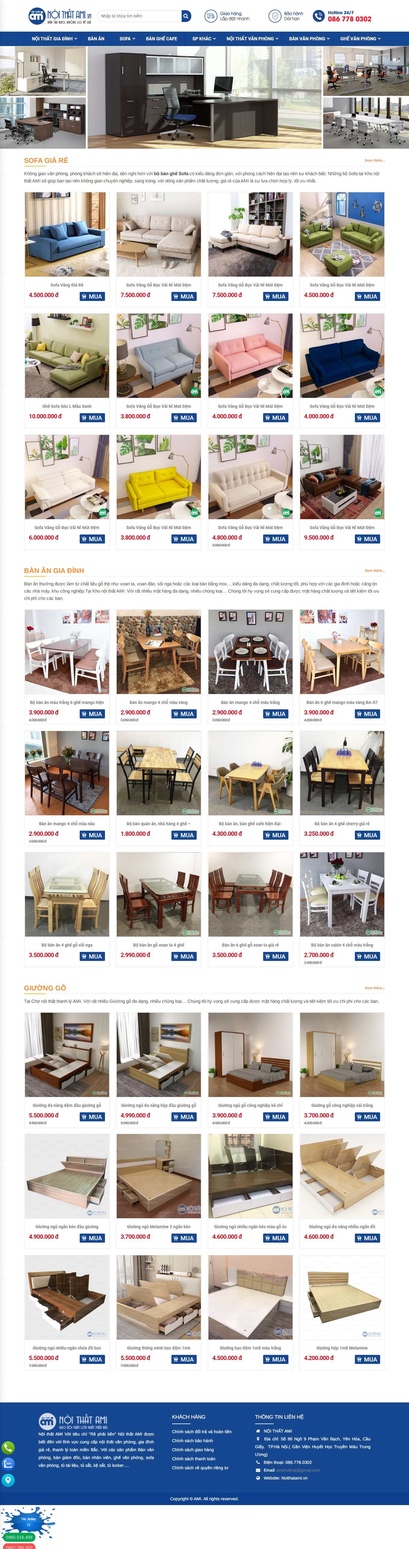 Thiết kế Web nghệ an noithatami.vn