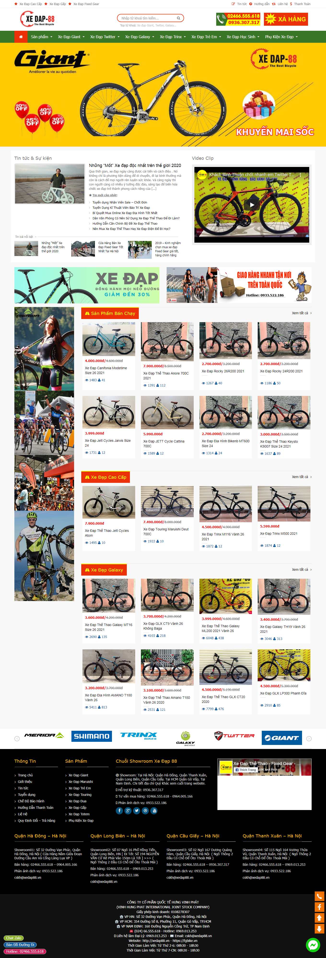 Thiết kế Web nghệ an fgbike.vn