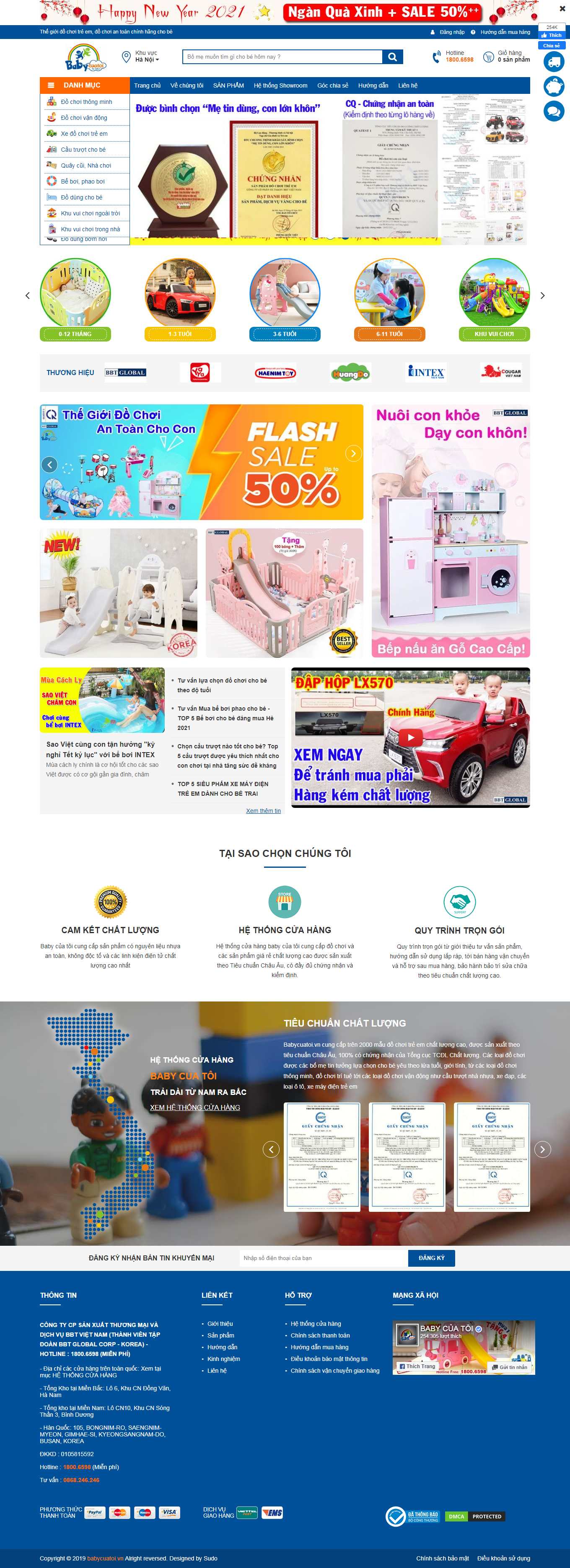 Thiết kế Web nghệ an babycuatoi.vn