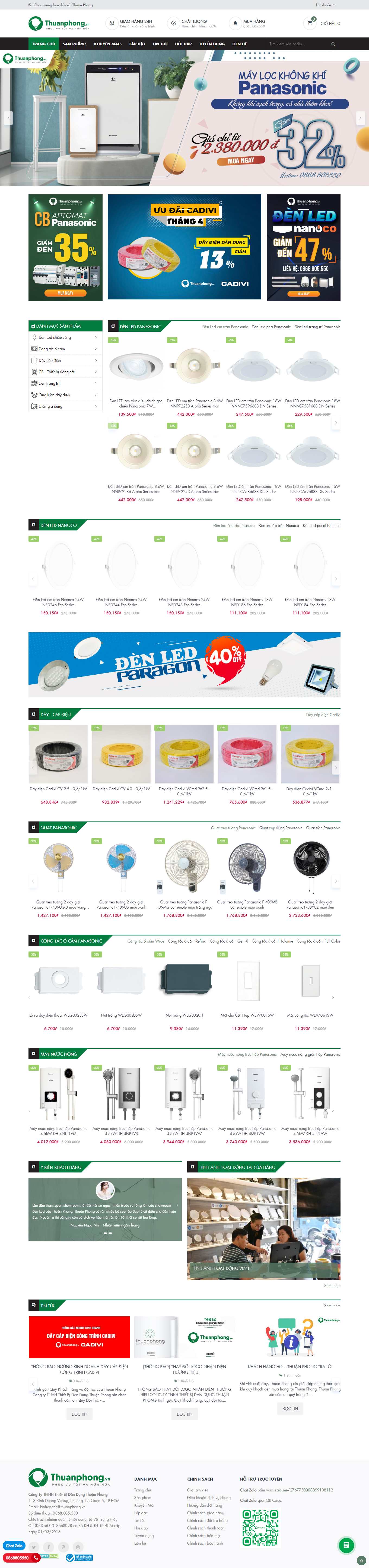 Thiết kế Web nghệ an thuanphong.vn