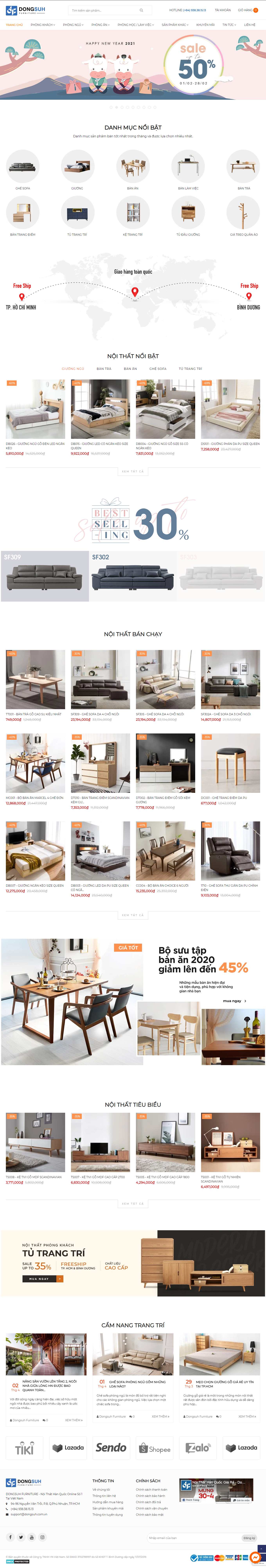 Thiết kế Web ninh bình dongsuh.vn