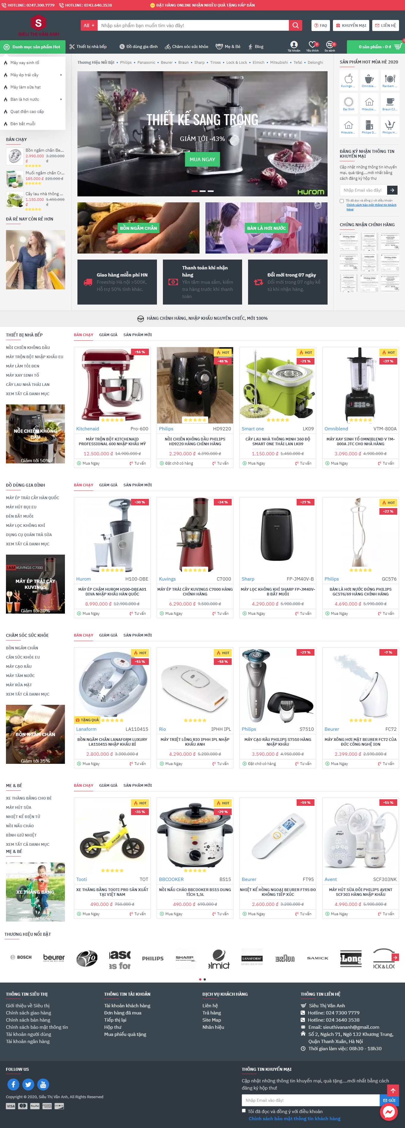 Thiết kế Web ninh bình sieuthivananh.com.vn