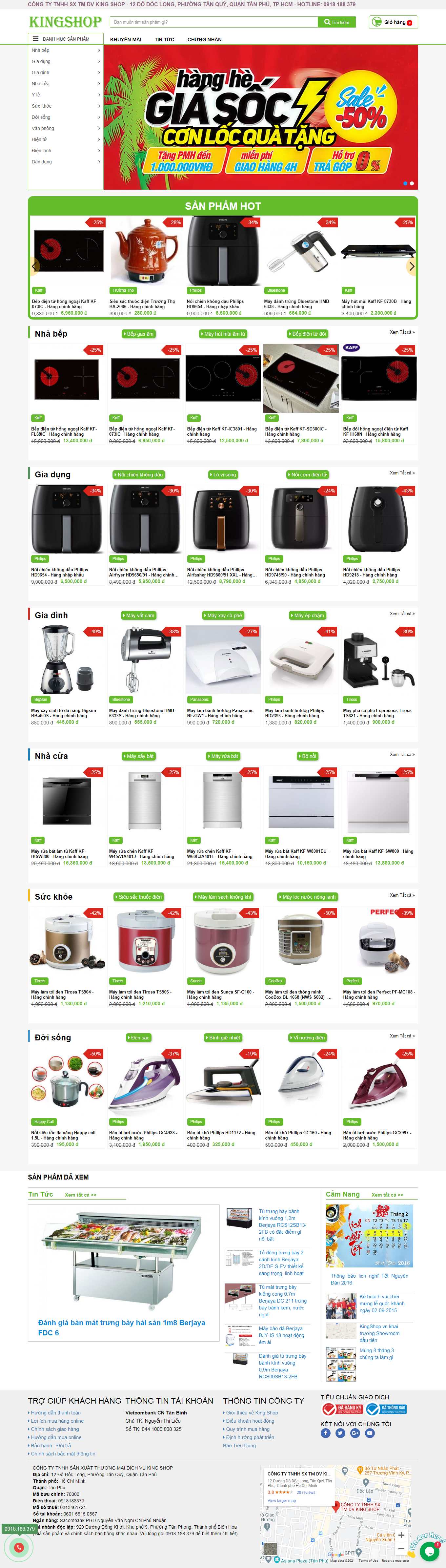 Thiết kế Web ninh thuận kingshop.vn