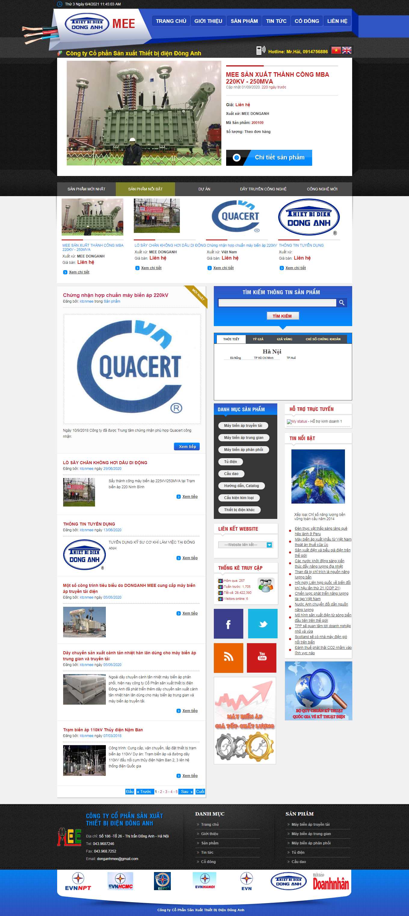 Thiết kế Web ninh thuận thietbidiendonganh.com.vn