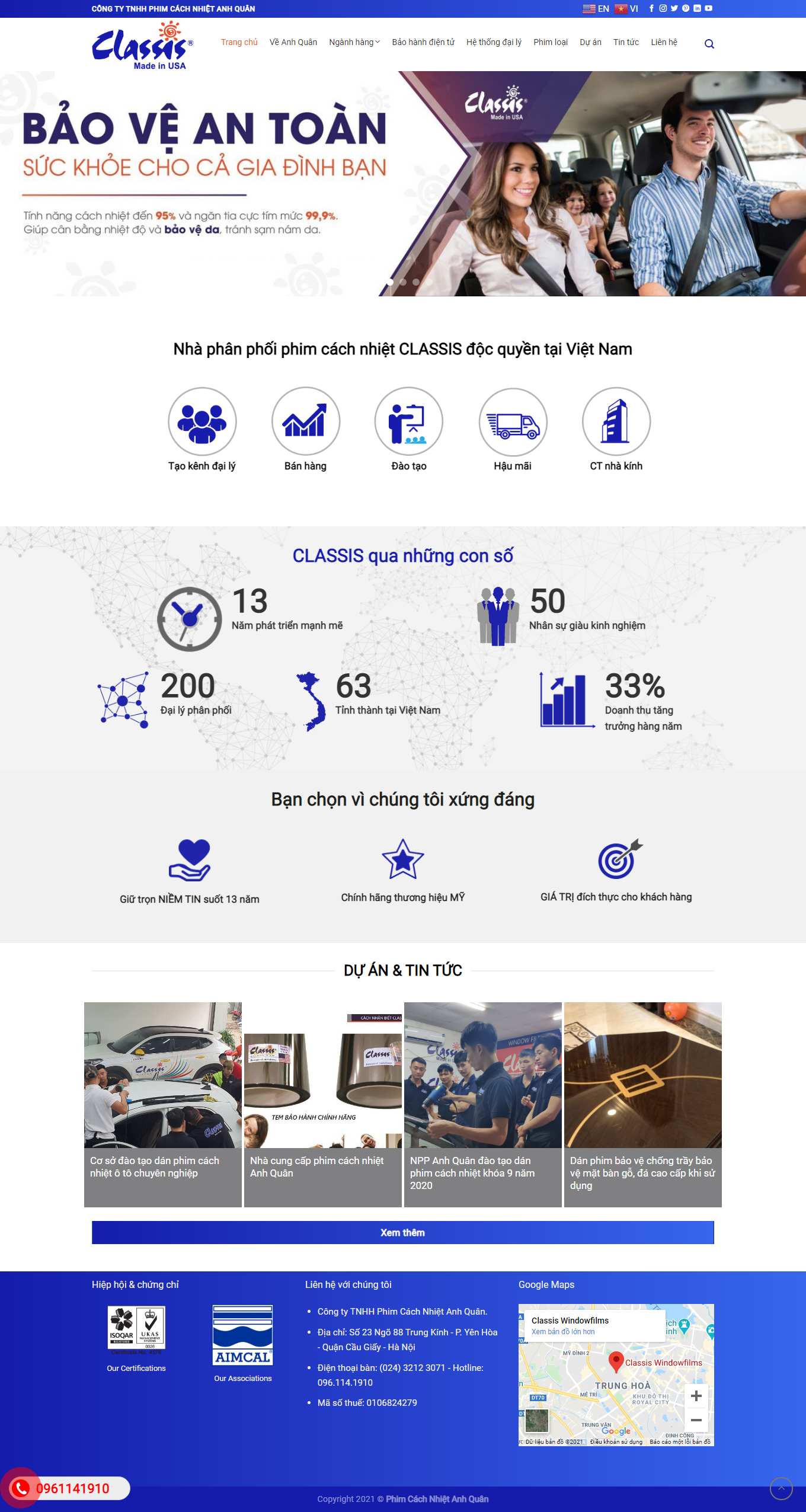 Thiết kế Web phú thọ classiswindowfilm.vn