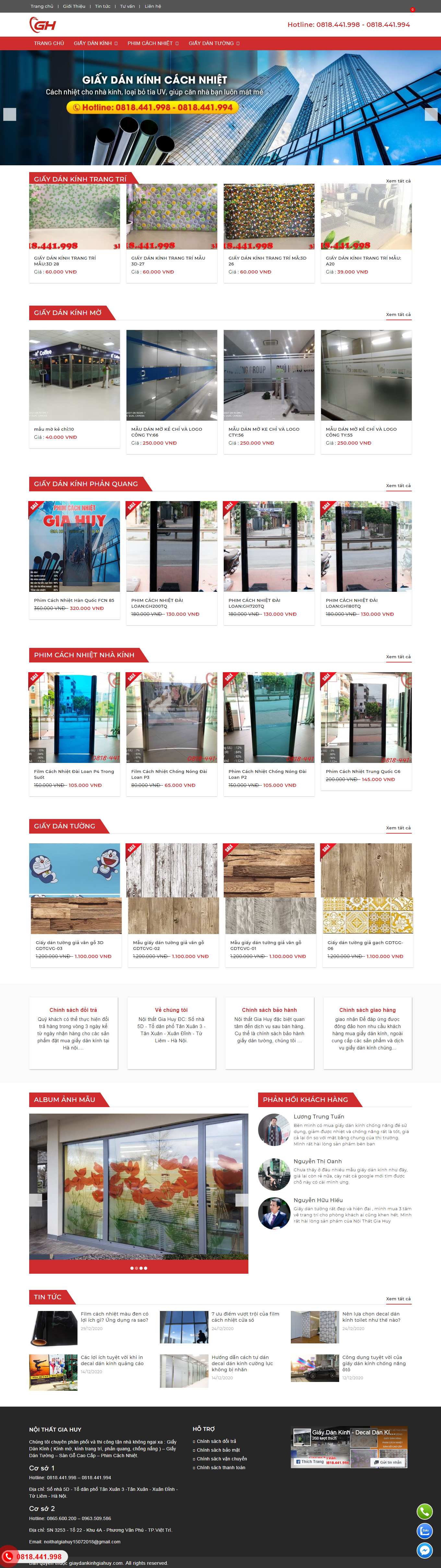 Thiết kế Web phú thọ giaydankinhgiahuy.com