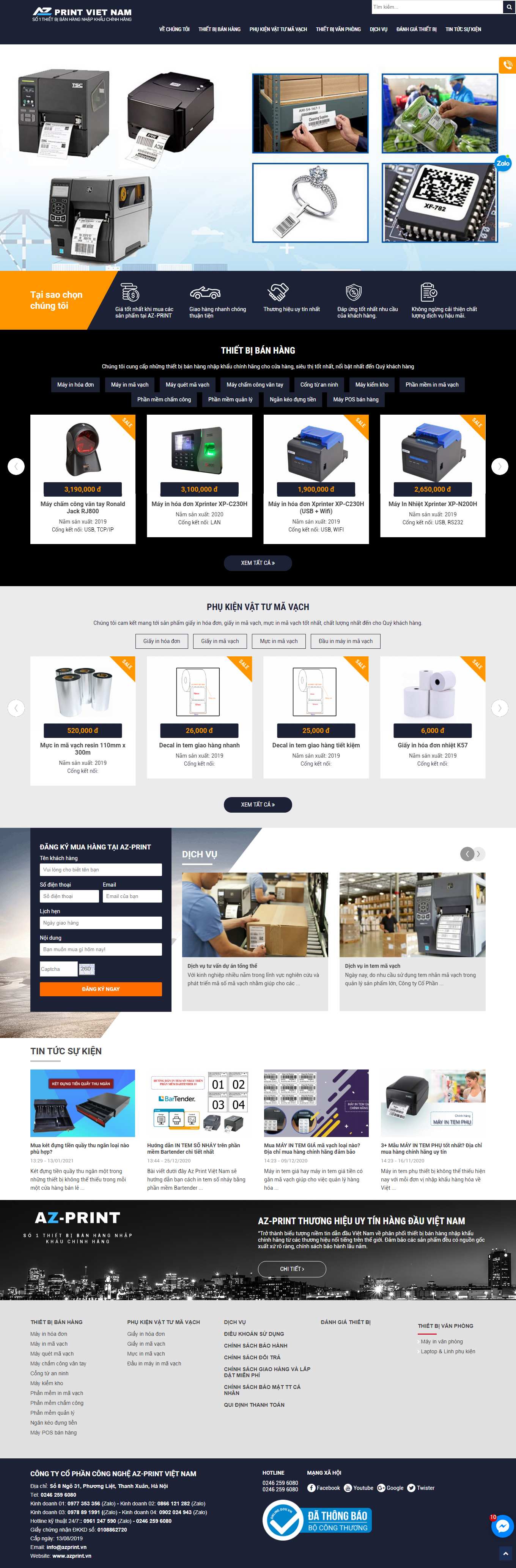 Thiết kế Web phú thọ azprint.vn