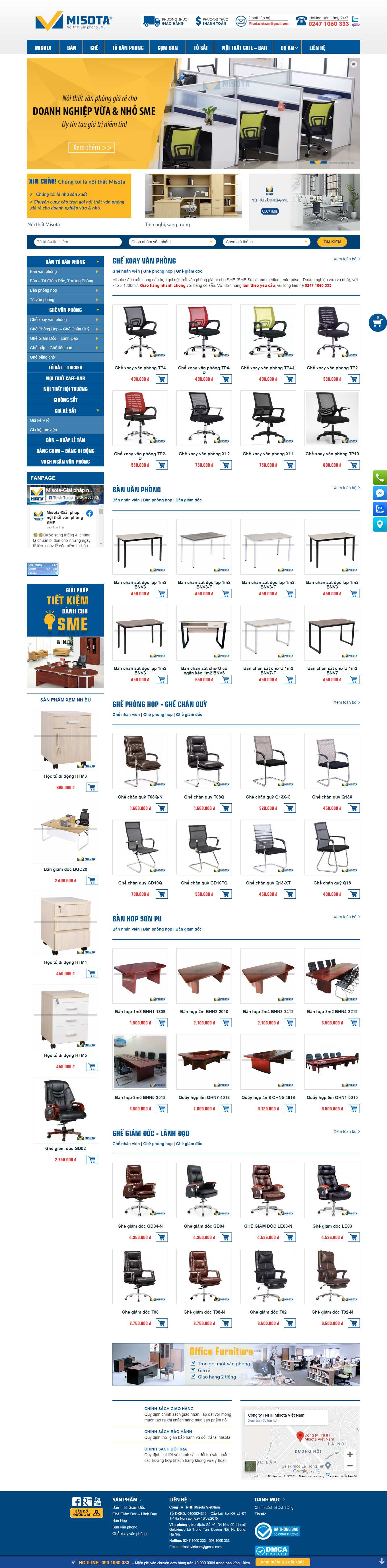 Thiết kế Web phú yên noithatvanphongsme.com