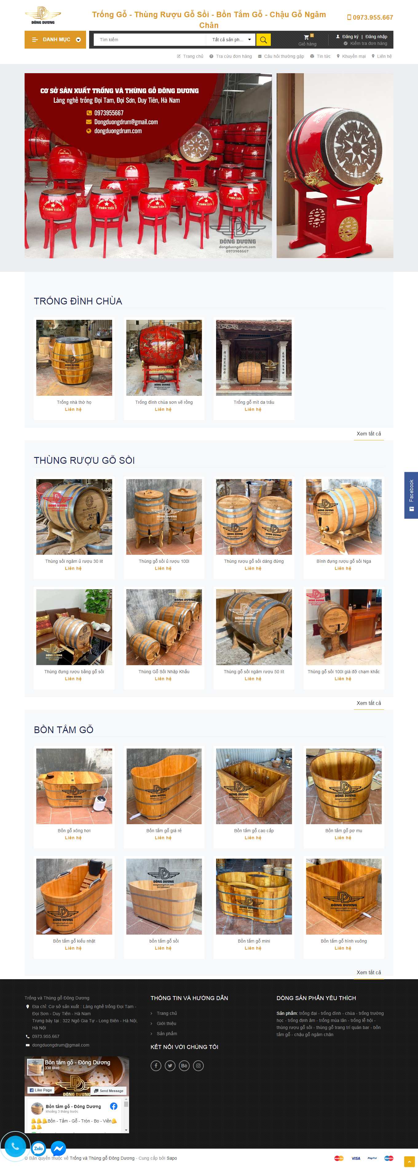 Thiết kế Web phú yên dongduongdrum.com