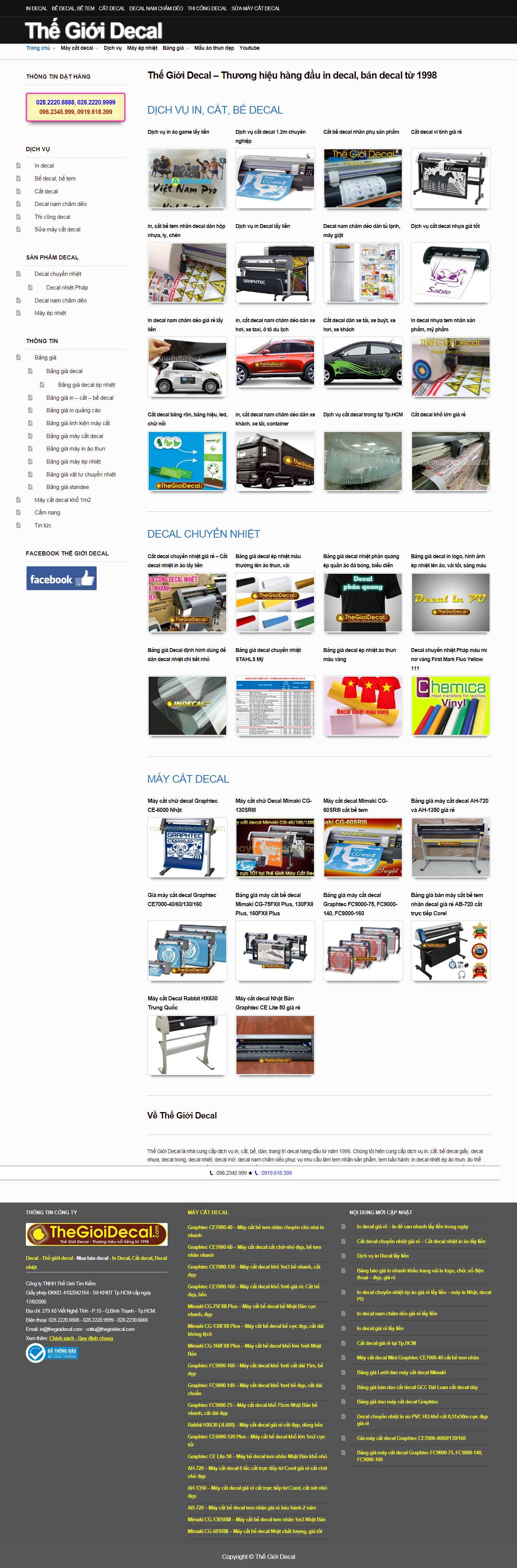 Thiết kế Web quảng bình thegioidecal.com