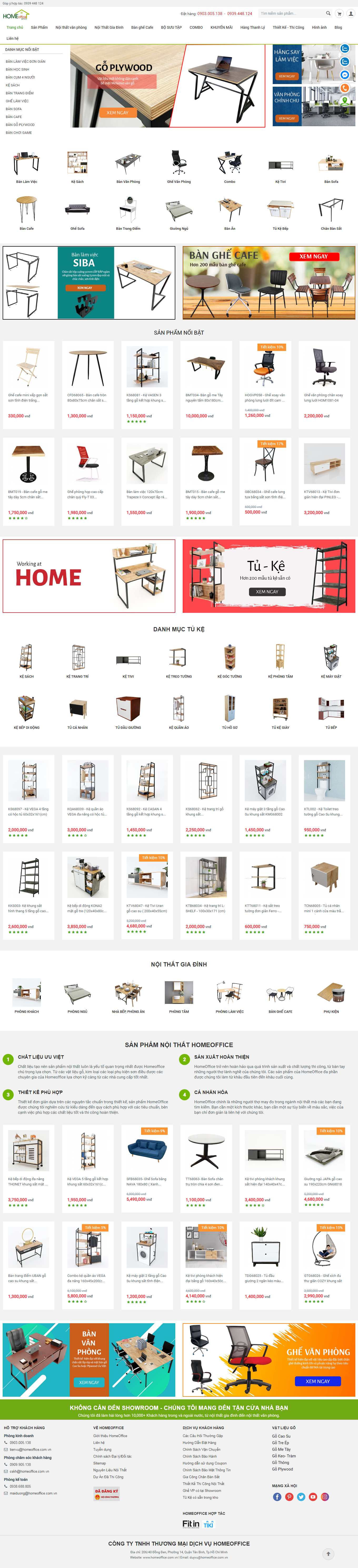 Thiết kế Web quảng bình homeoffice.com.vn