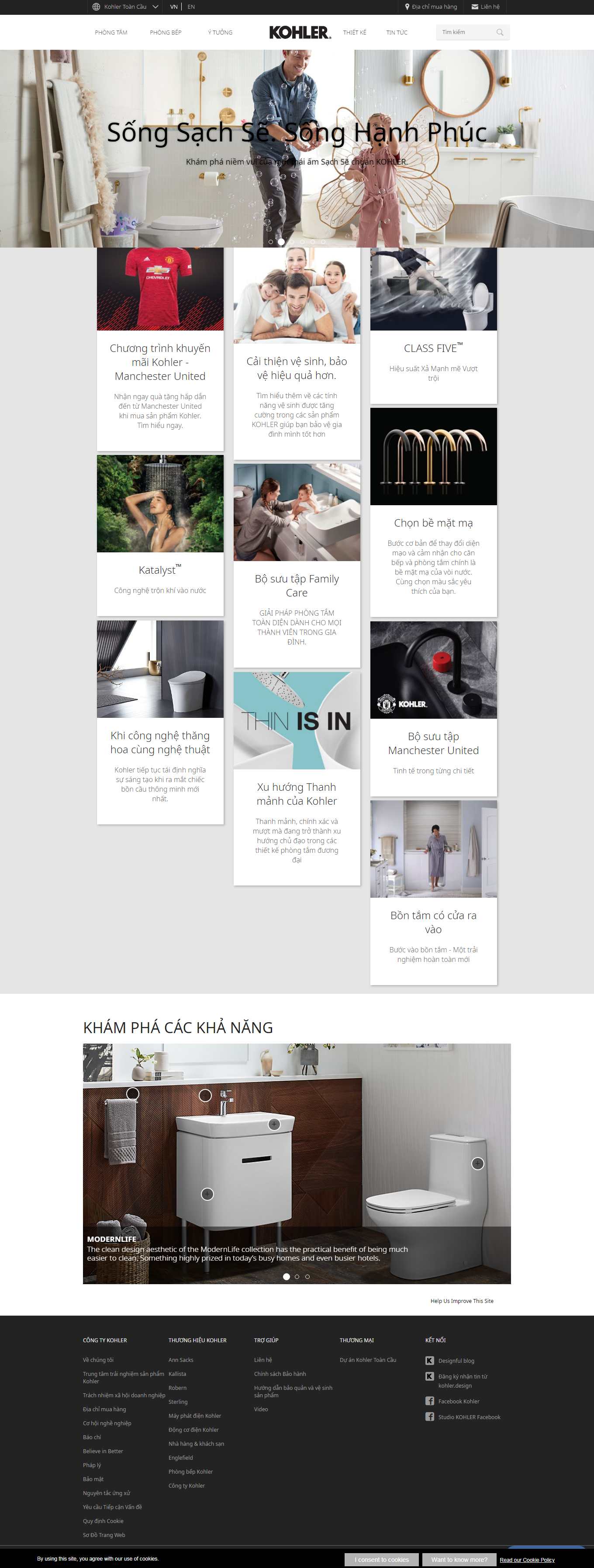 Thiết kế Web quảng bình kohler.com.vn