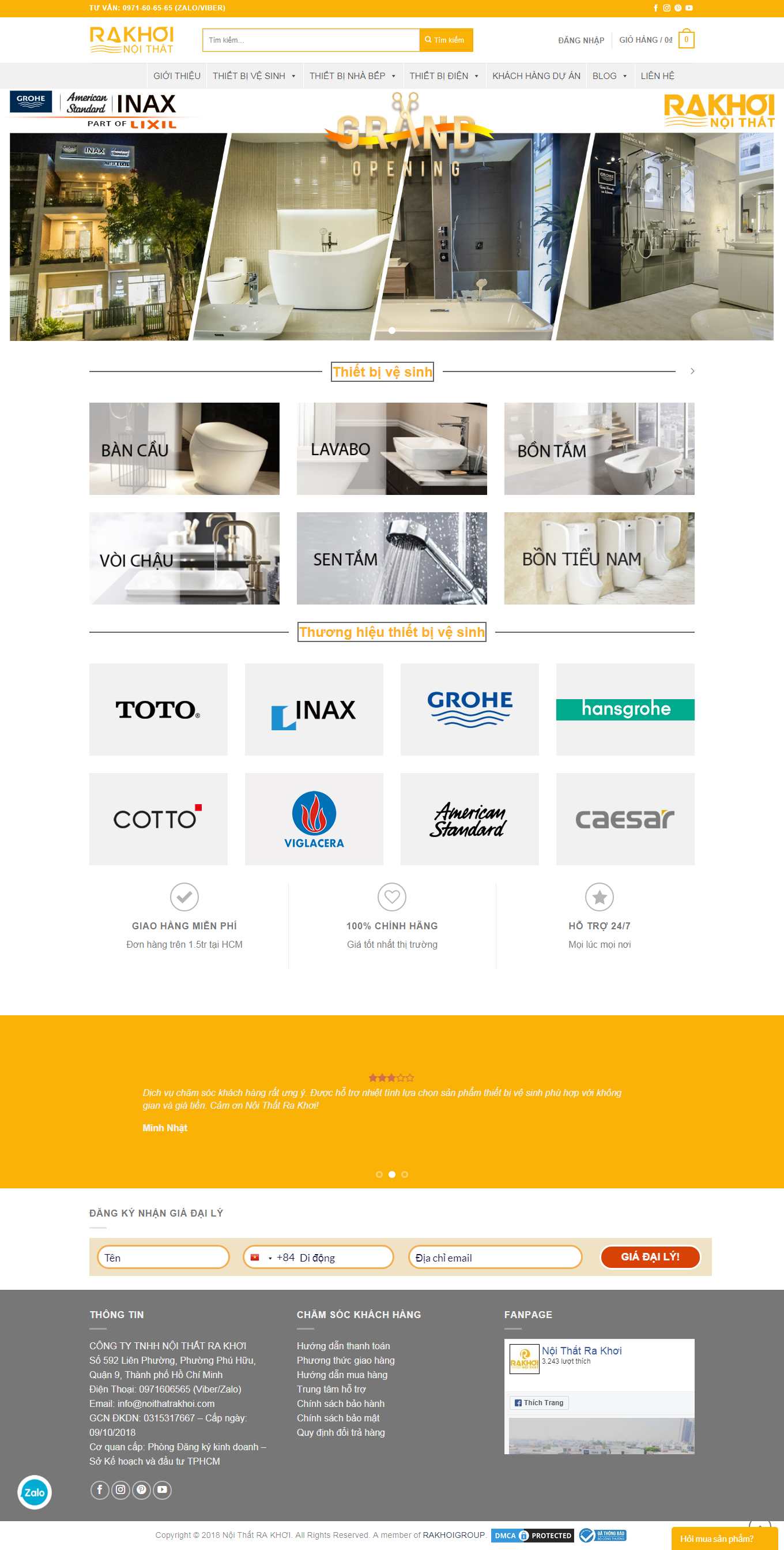 Thiết kế Web quảng bình noithatrakhoi.com