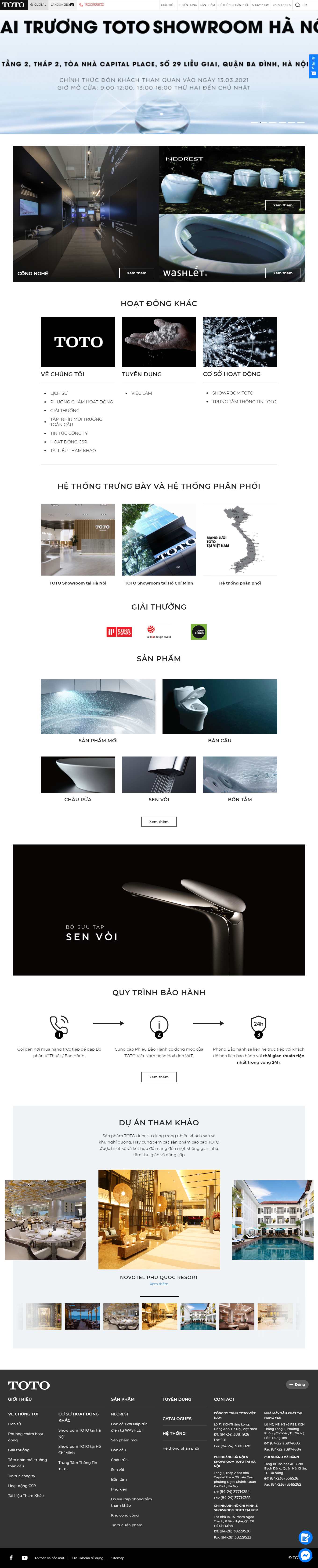 Thiết kế Web quảng bình vn.toto.com