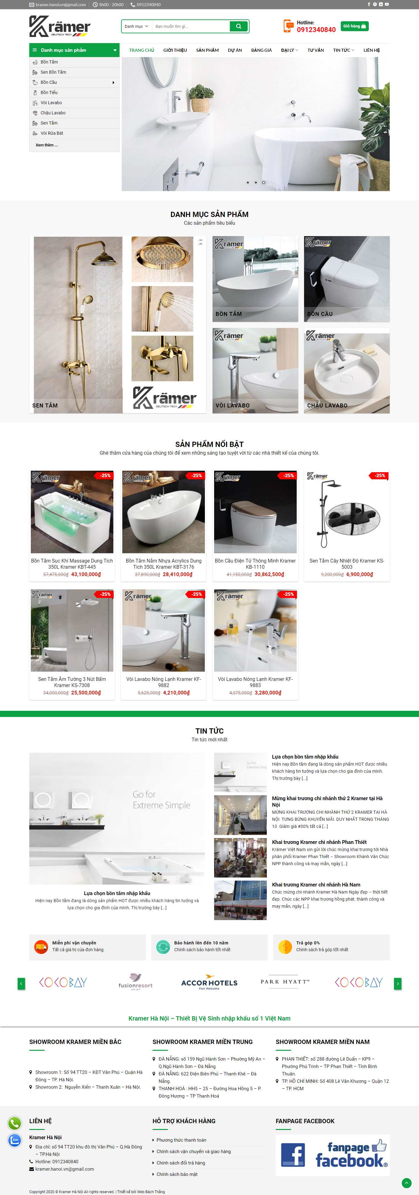 Thiết kế Web quảng nam kramerhanoi.com