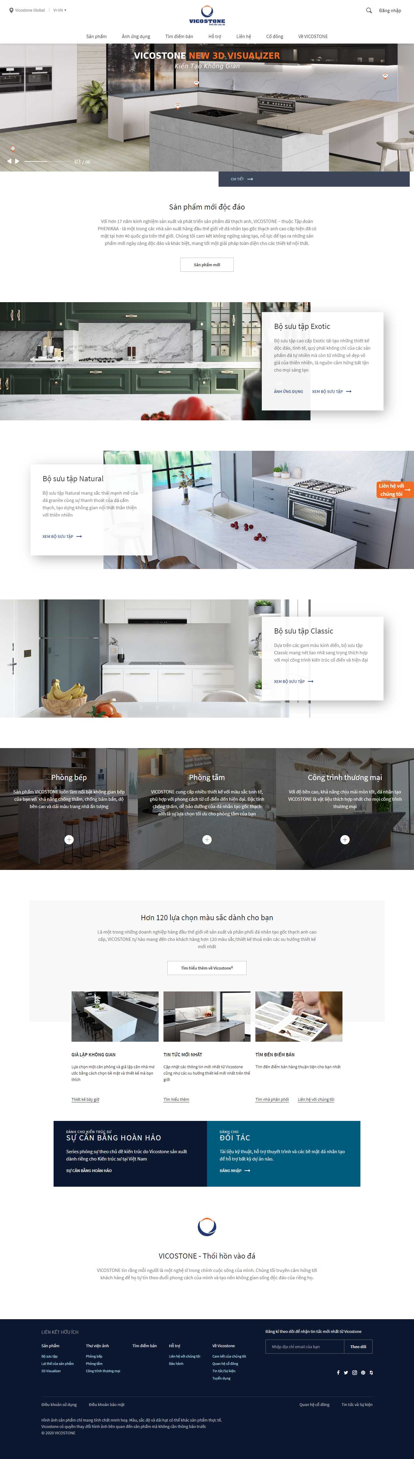 Thiết kế Web quảng ninh vicostone.com