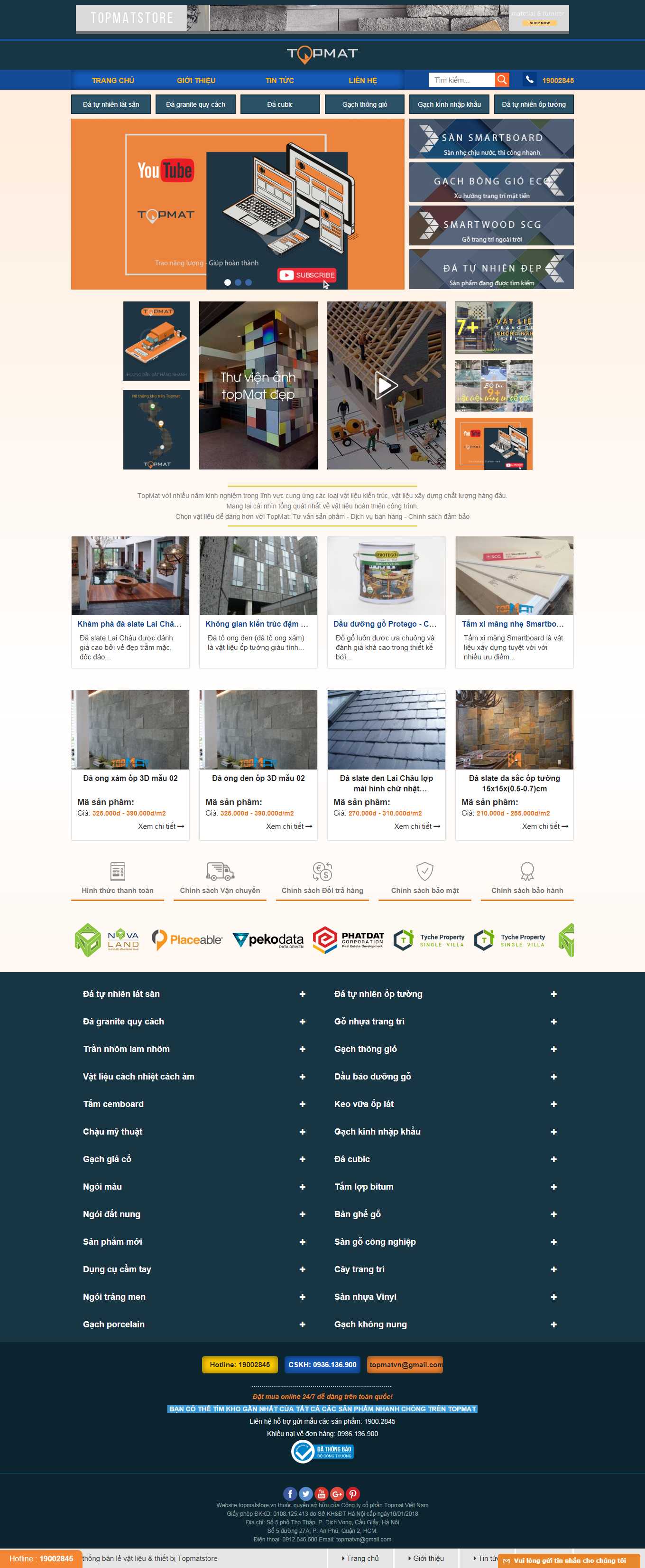 Thiết kế Web quảng ninh topmatstore.vn