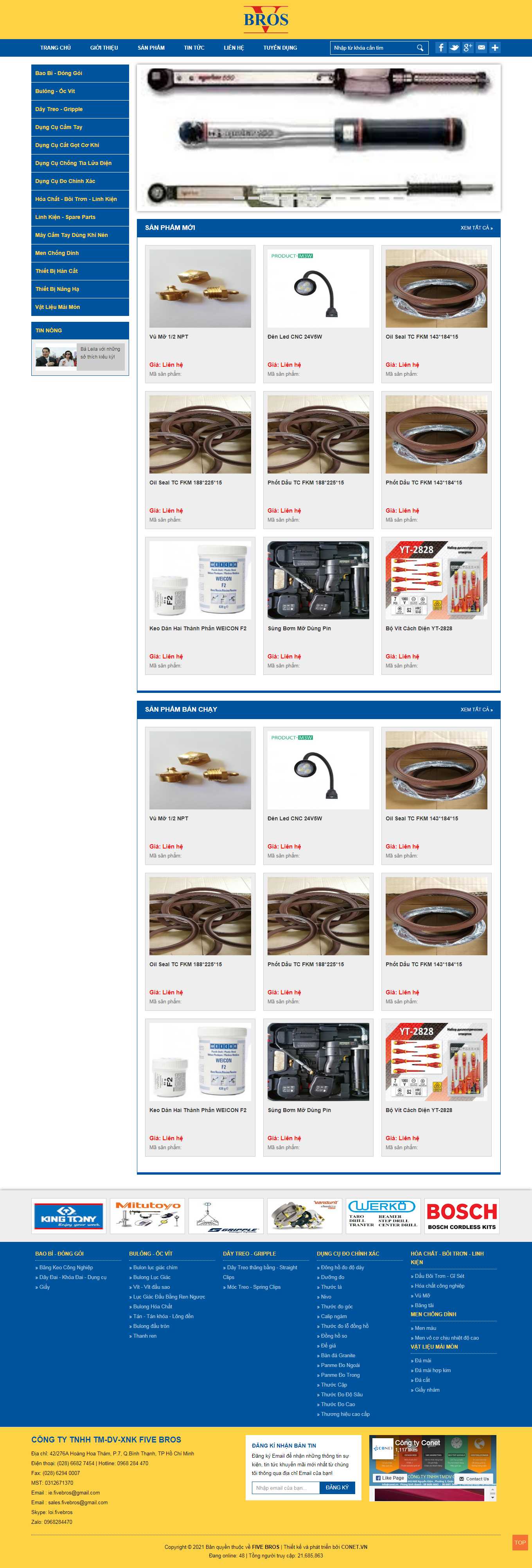 Thiết kế Web quảng trị fivebros.vn