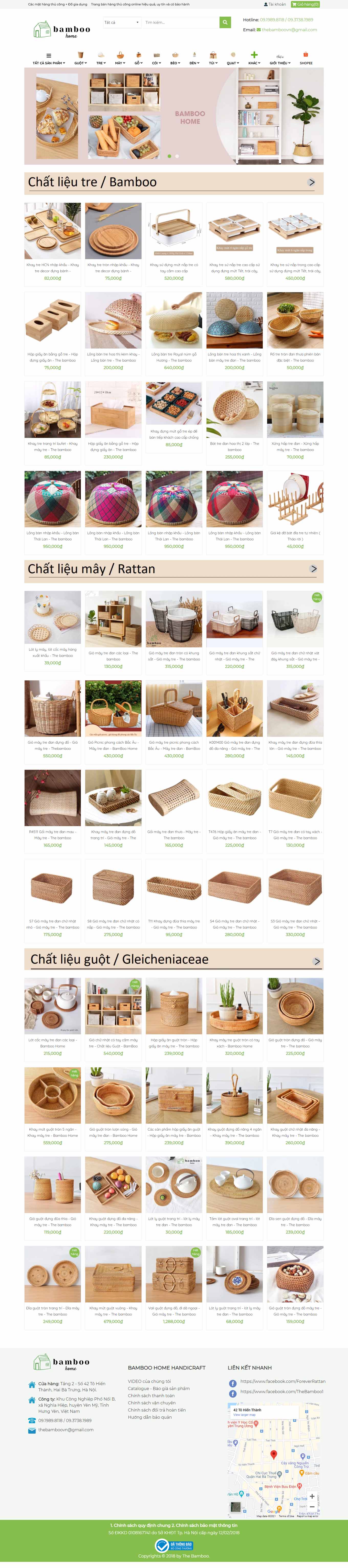 Thiết kế Web quảng trị thebamboo.vn