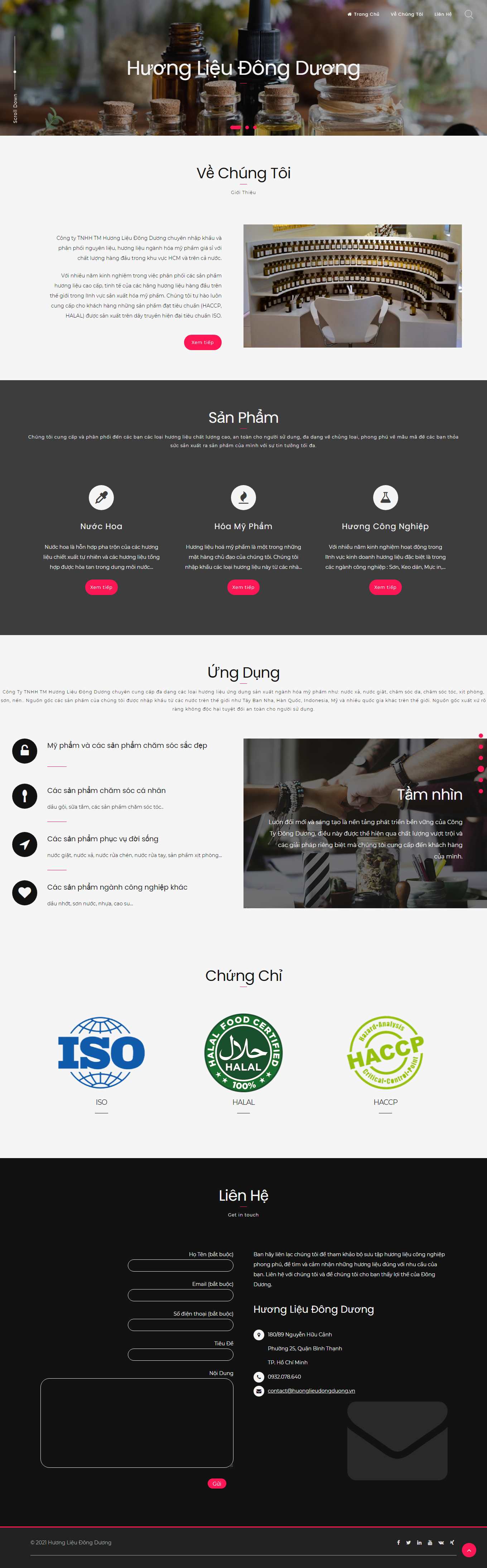 Thiết kế Web sóc trăng huonglieudongduong.vn