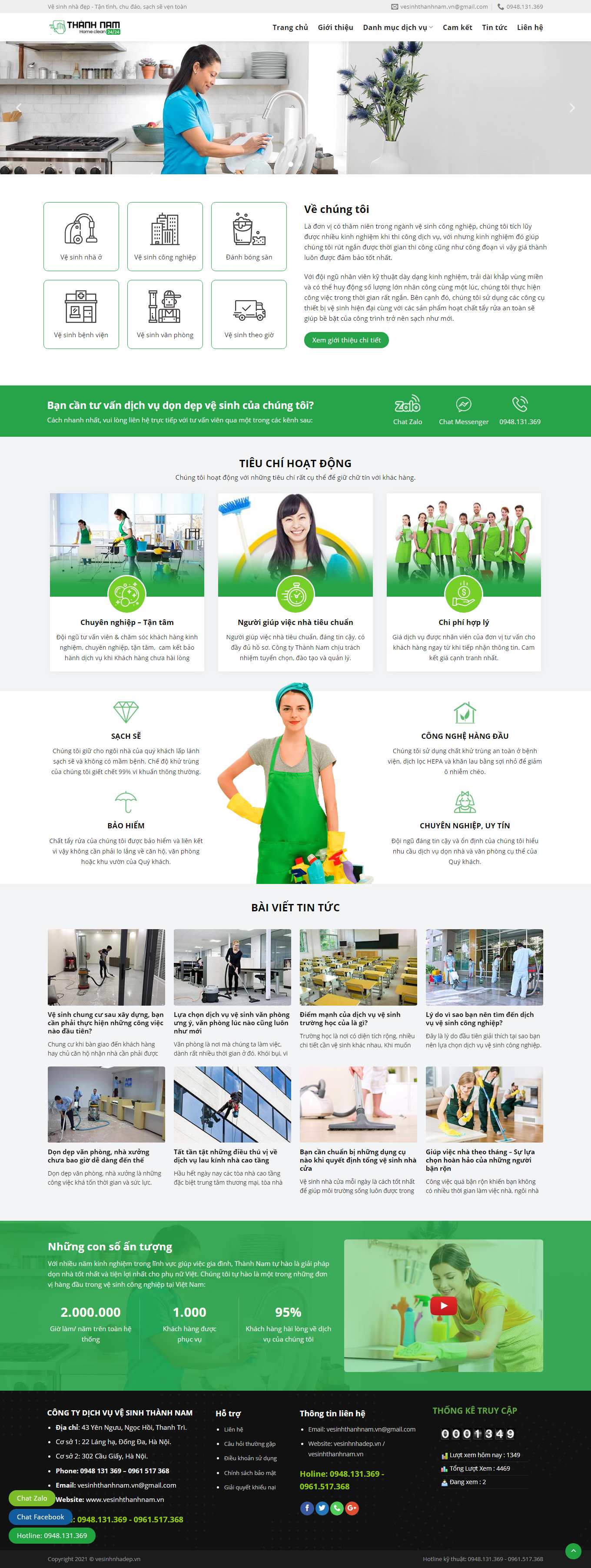 Thiết kế Web sóc trăng vesinhnhadep.vn