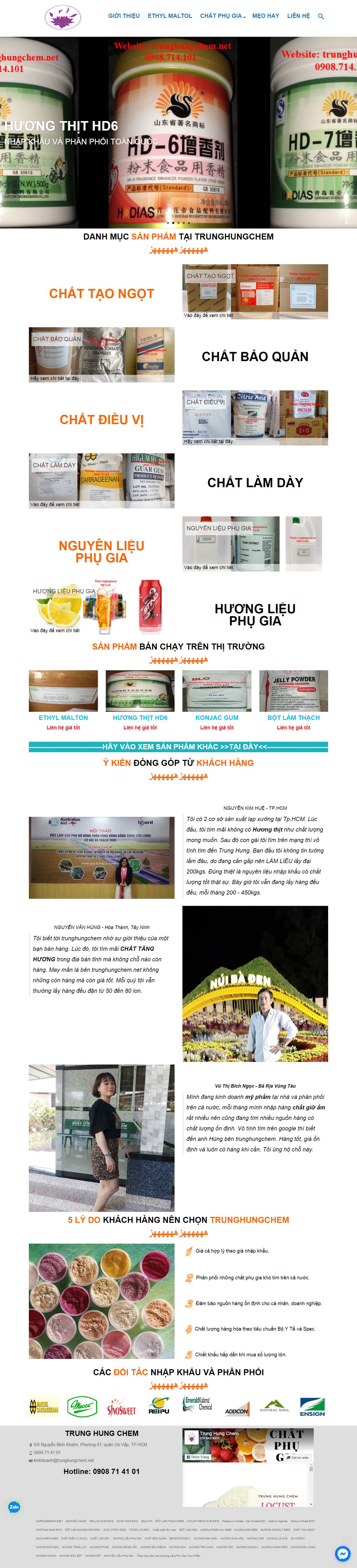 Thiết kế Web sơn la trunghungchem.net