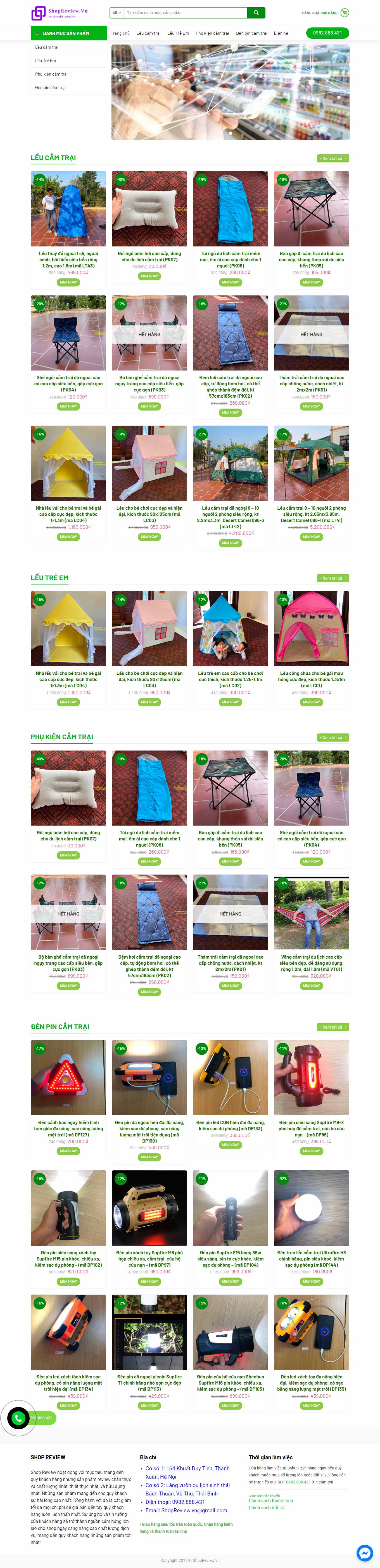 Thiết kế Web thái bình shopreview.vn