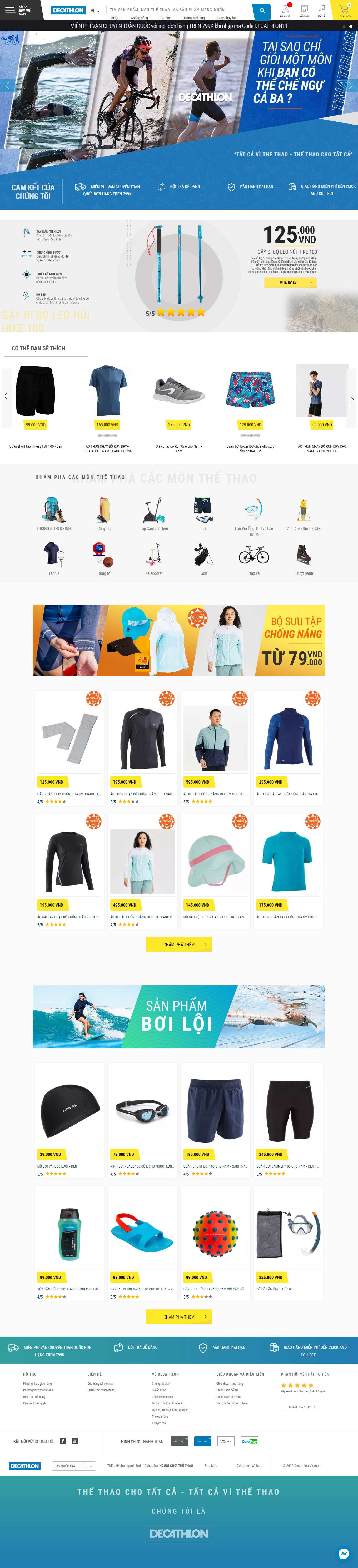 Thiết kế Web thái bình decathlon.vn